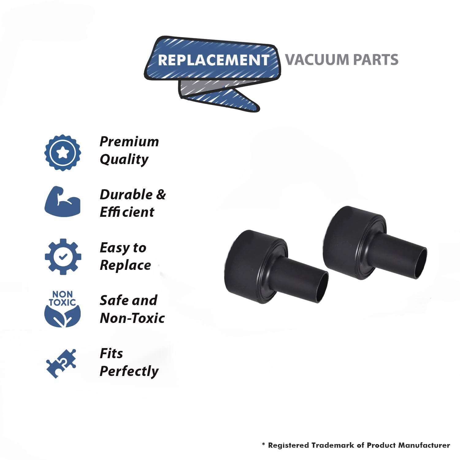 Topvacuumparts Replacement Part For Shop-Vac Woodstock 2-1/2-Inch to 1-1/4-Inch Adapter (2Pk) # compare to part 88-1030-05