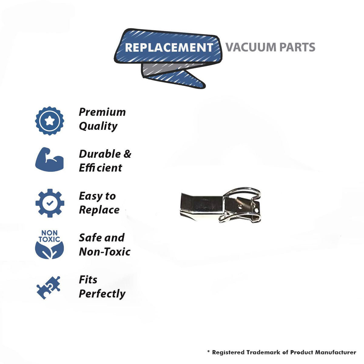 Topvacuumparts Replacement Part For Carpet Pro SCBP-1 Back Pack Vacuum Cleaner Latch # compare to part A352-3300