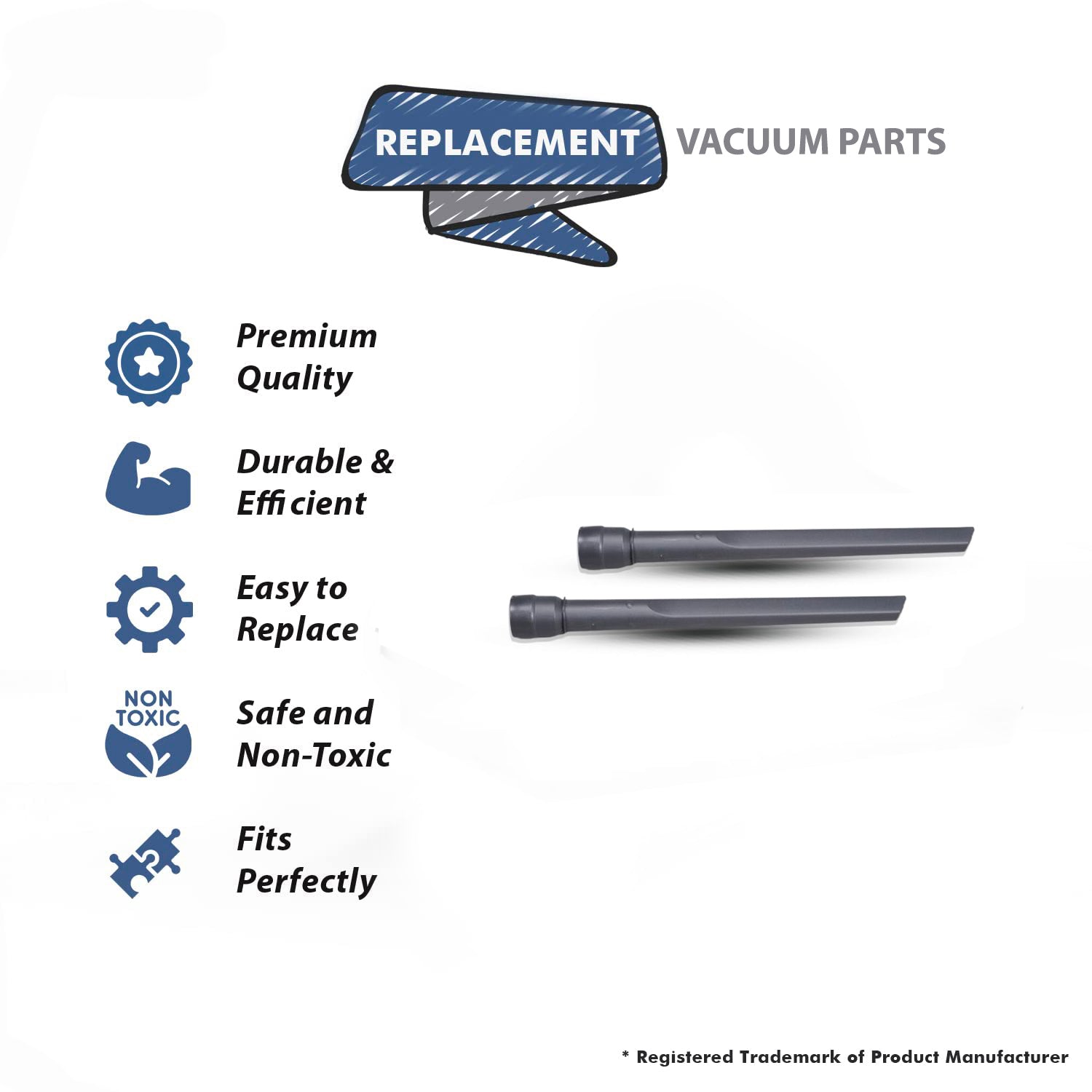 Topvacuumparts Replacement for Hoover Crevice Tool Compatible With UH70210 Model, 2PK