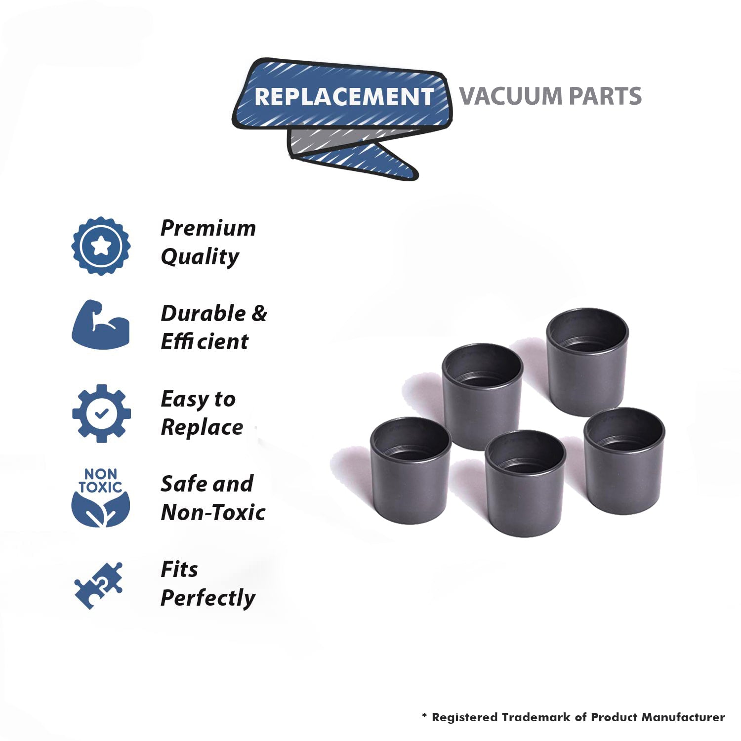 Topvacuumparts Replacement Part For shop-vac (5 Pack) 2-1/2