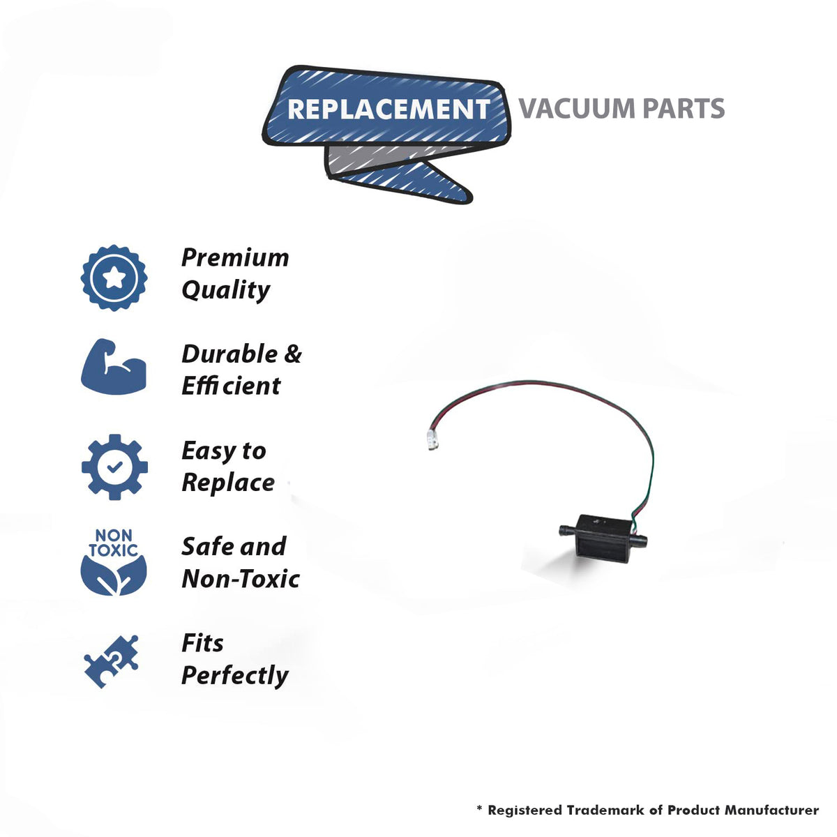 Topvacuumparts Replacement Part For Hizero F803 Bionic Mop Vacuum Cleaner Two Detection Points Sensor # Compare to Part H3400002401