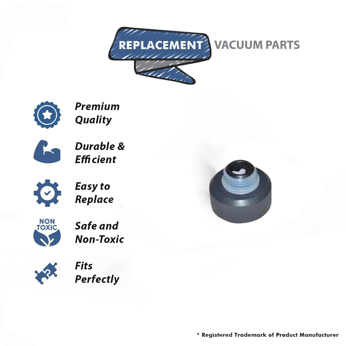 Topvacuumparts Replacement Part for Hoover FH50200 Vacuum Cleaner Solution Tank Cap# compare To Part 440012803
