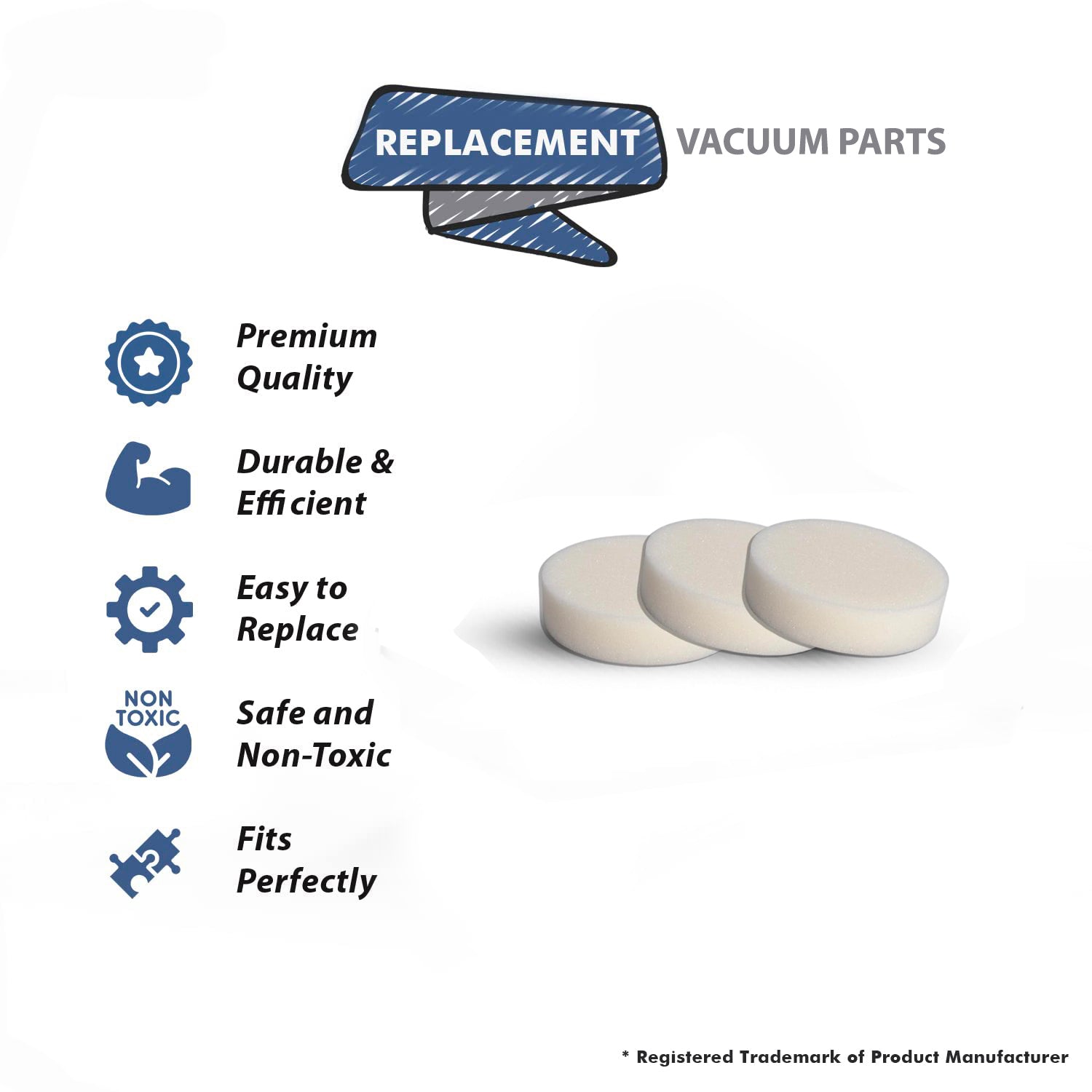 Topvacuumparts Replacement Filters Made To Fit for Hoover Platinum Stick and Hand Vac Linx, 3PK