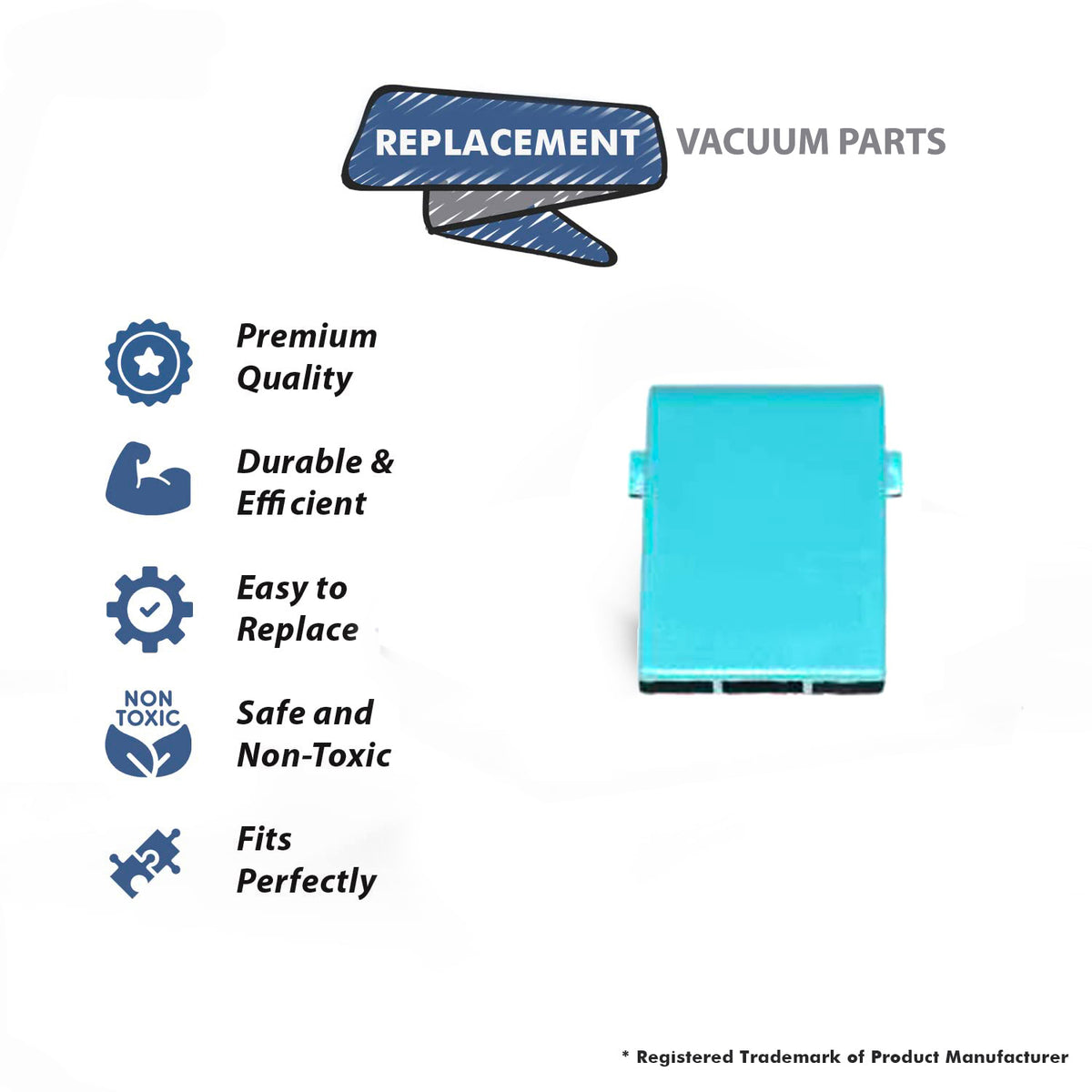 Topvacuumparts Replacement Part For Kirby Vacuum Cleaner Handle Grip Bag Release Button # compare to part 672012