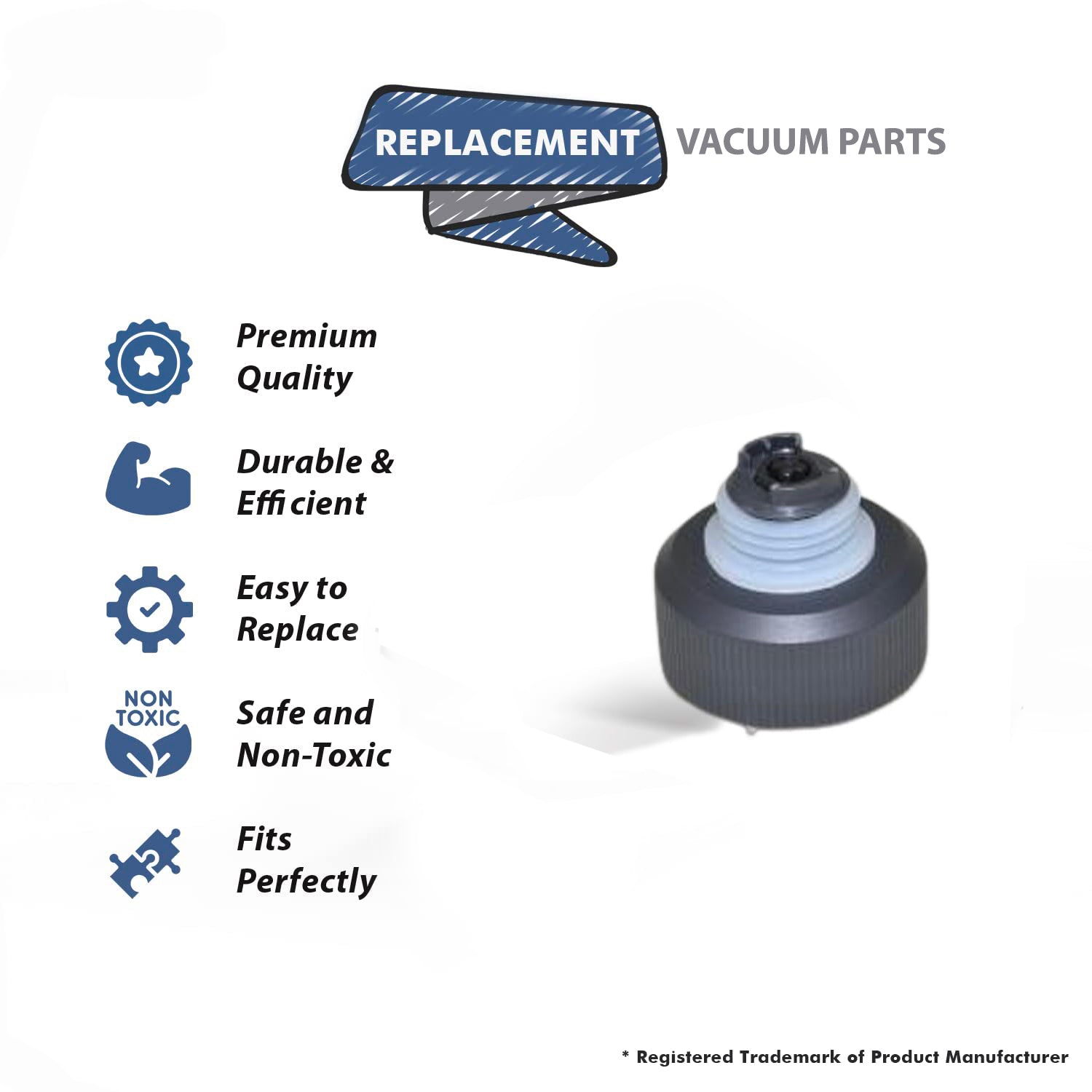 Topvacuumparts Replacement Part For Hoover FH68020 Vacuum Cleaner SmartWash Solution Tank Cap # Compare to part 440015241
