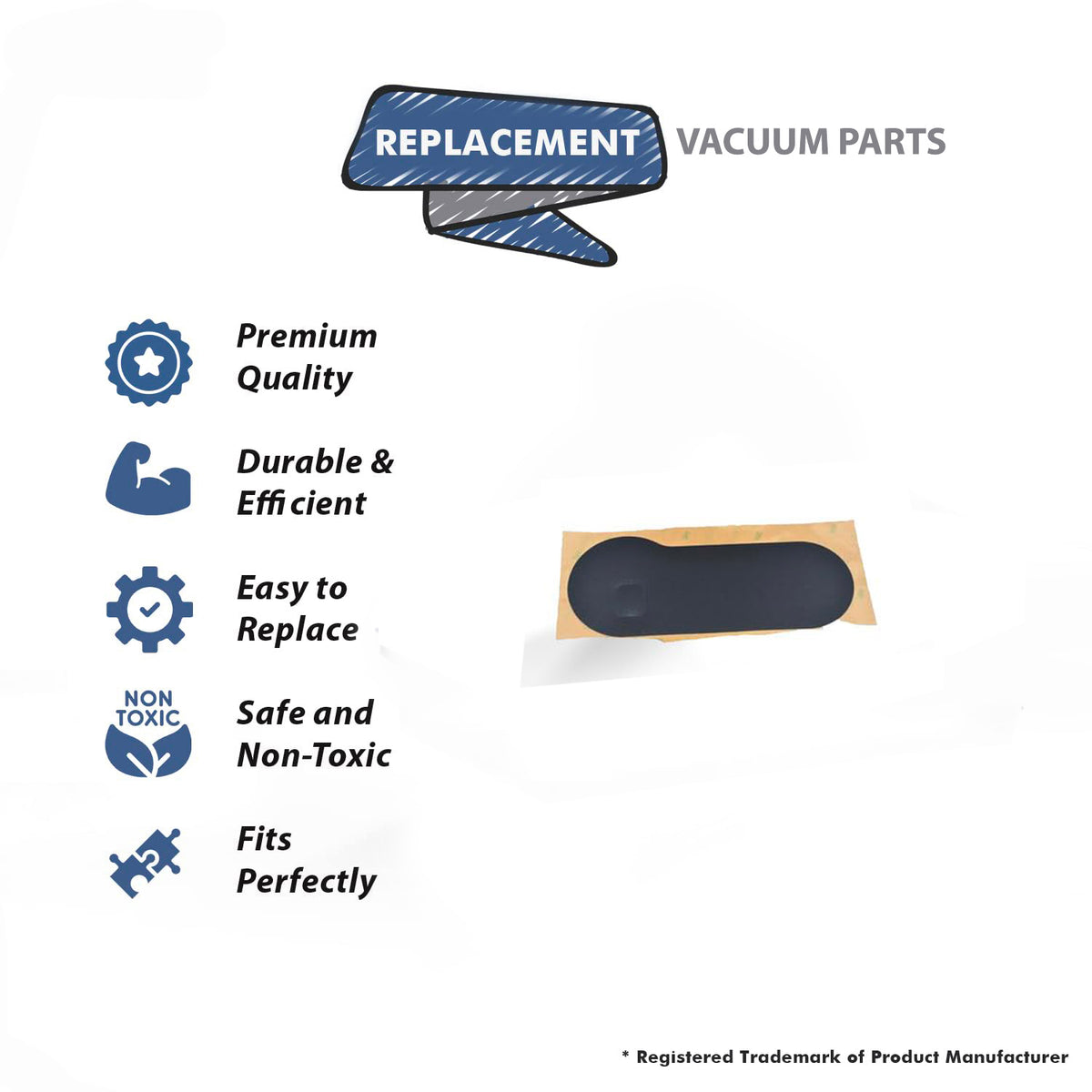 Topvacuumparts Replacement For Hizero F100 Vacuum Cleaner Left Side Stick Decal # Compare to Part M85F1-00201