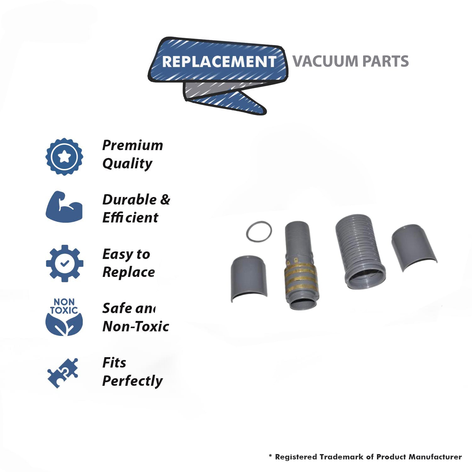 Topvacuumparts Replacement Part For Canplas-Hayden Super Hose III Component Attachment Kit
