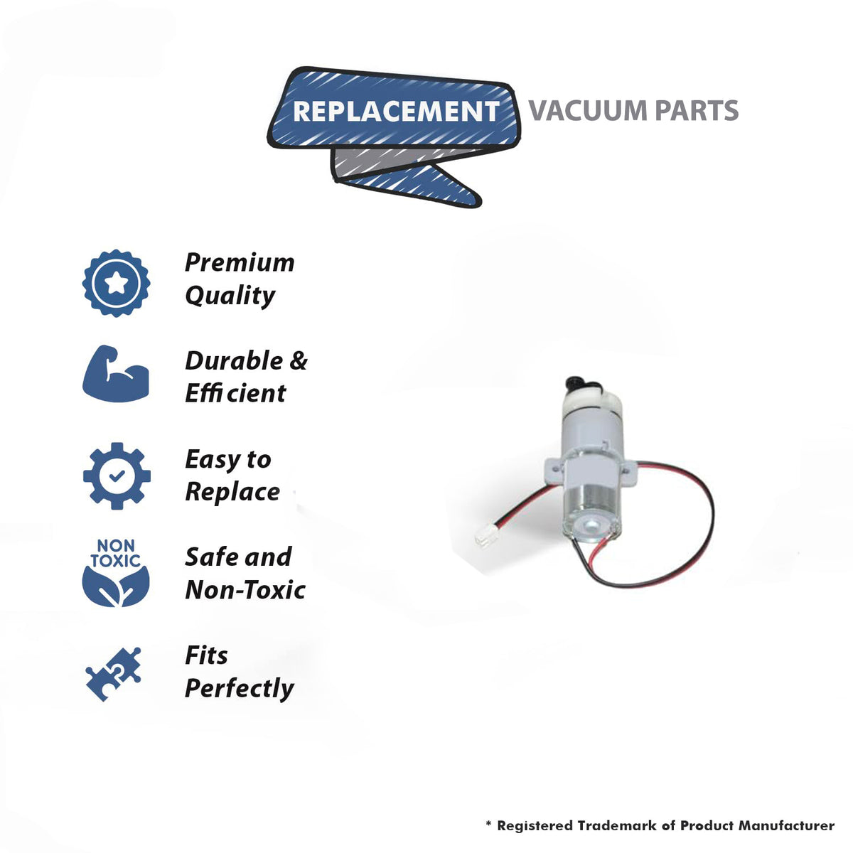 Topvacuumparts Replacement For Hizero F100 Vacuum Cleaner Bionic Mop Pump # Compare to Part M32F1-00101