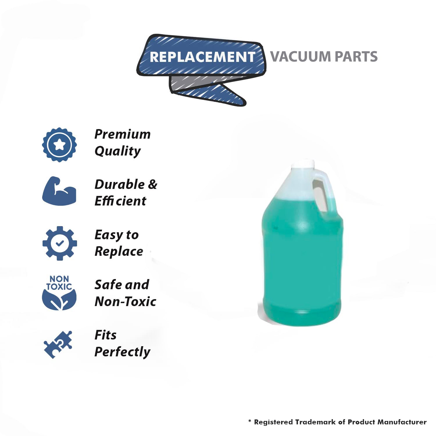 Topvacuumparts Replacement Part For Core Concentrate 128oz Rid'z Odor Bomboo Multipuropse Cleaner and Deodorizer # Compare to Part UKO-654