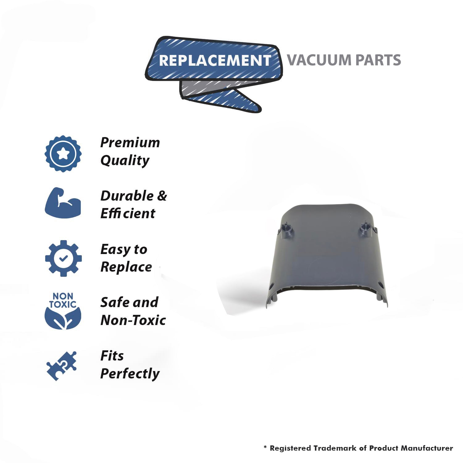 Topvacuumparts Replacement Part For Carpet Pro SCBP1 Backpack Vacuum Back Plate # Compare to part B352-0443