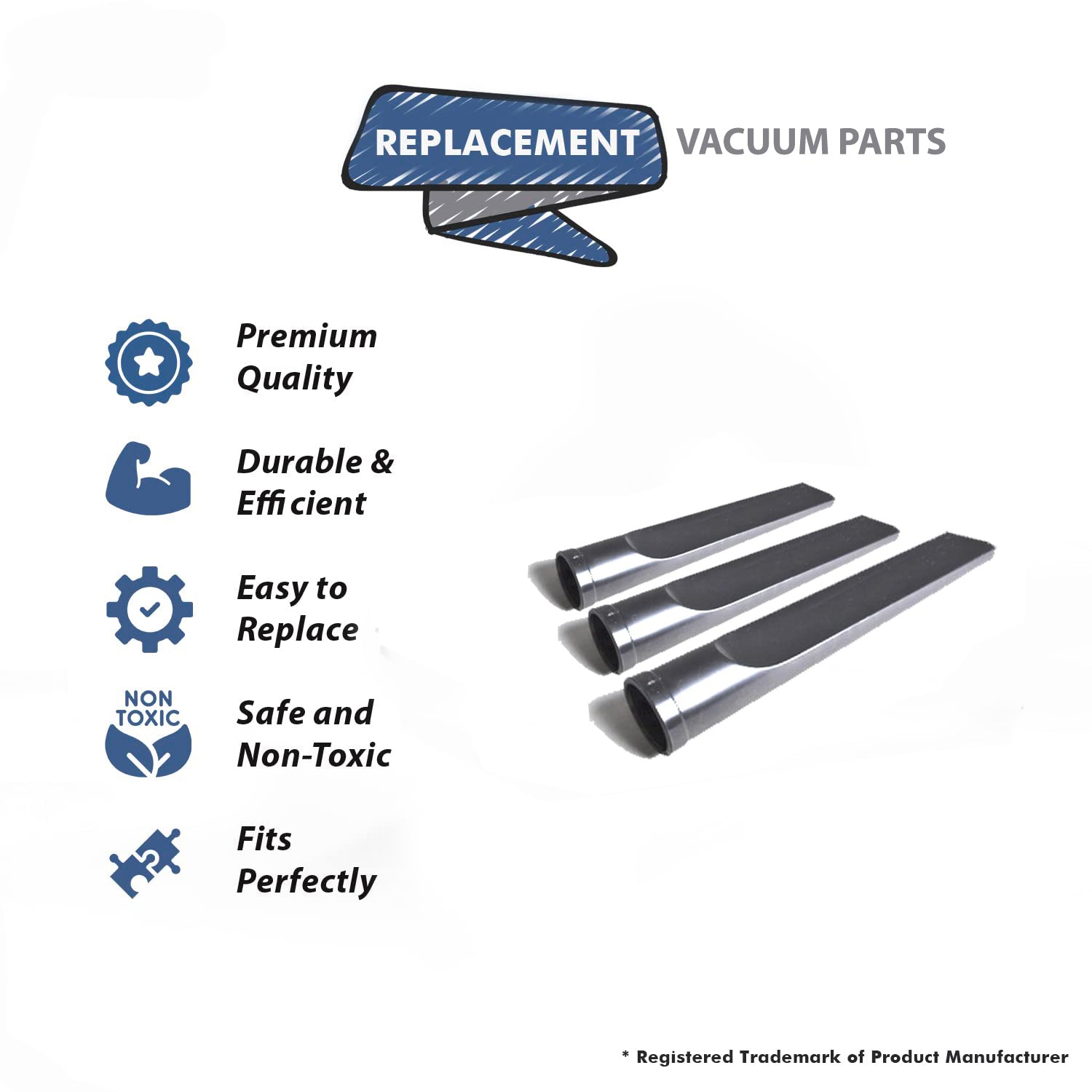 Topvacuumparts Wet Dry Vacuum Accessories WS12502A 1-1/4-Inch Wet Dry Vacuum Crevice Tool Replacement for Fitall Attachment Tight Places # 32-1820-66
