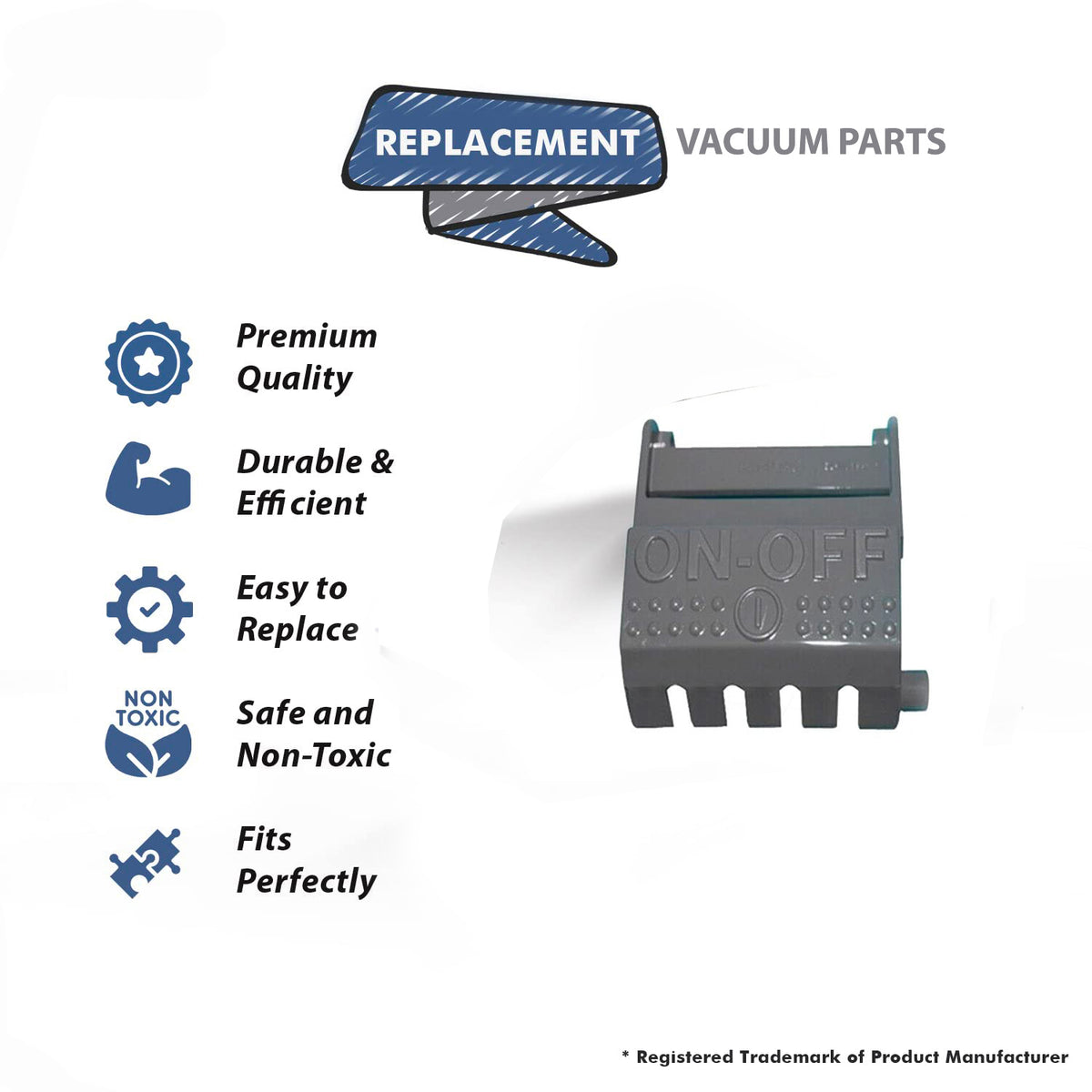 Topvacuumparts Replacement Part For Kirby Vacuum Cleaner Switch Pedal Part # compare to part 110397S