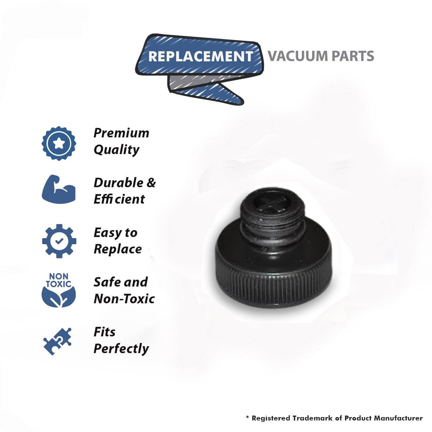 Topvacuumparts Replacement Part For Bissell 1940 Vacuum Cleaner Cap & Insert Assembly 1PK# Compare To Part 2038413