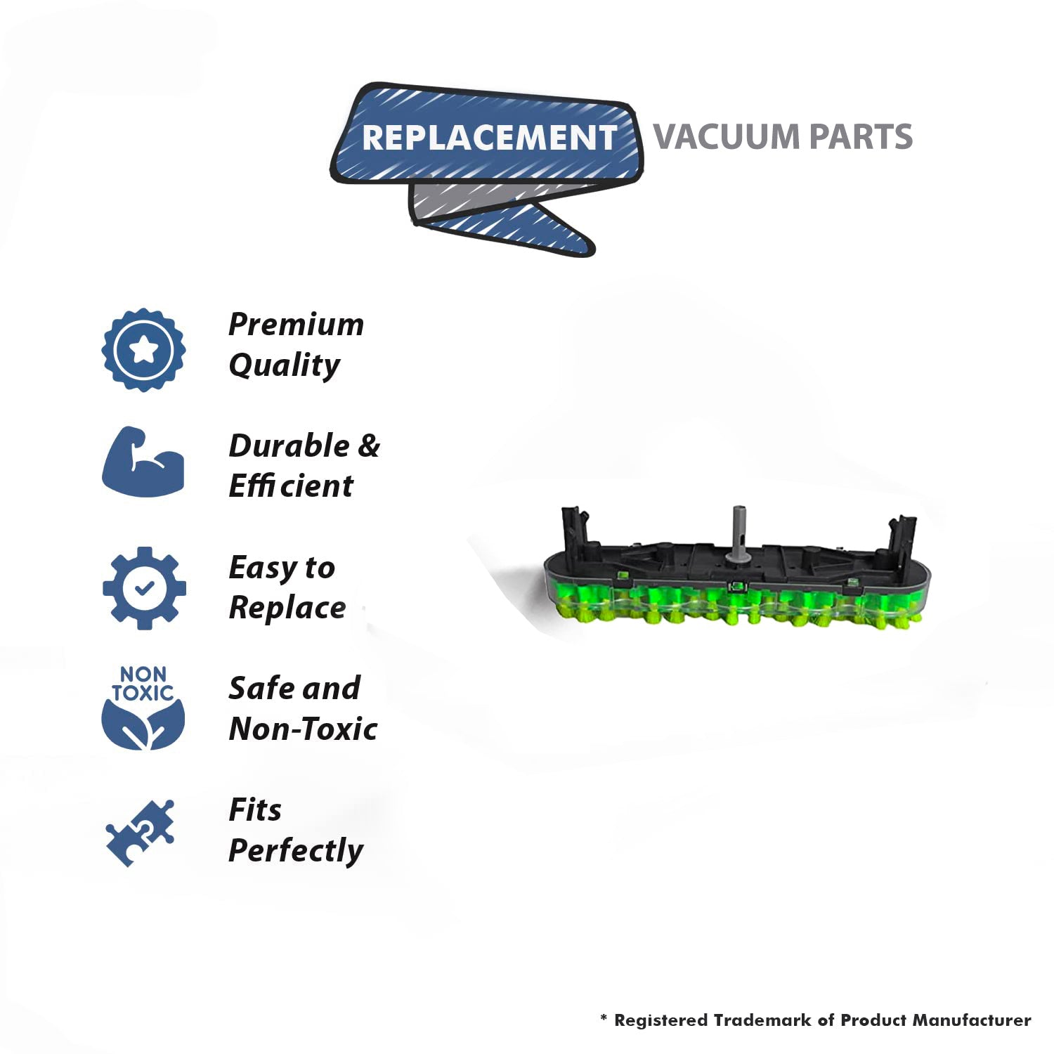 Topvacuumparts Replacement Part For Hoover FH50150NC Power Scrub Deluxe Carpet Cleaner Brush Block Assembly # Compare to Part 440003857