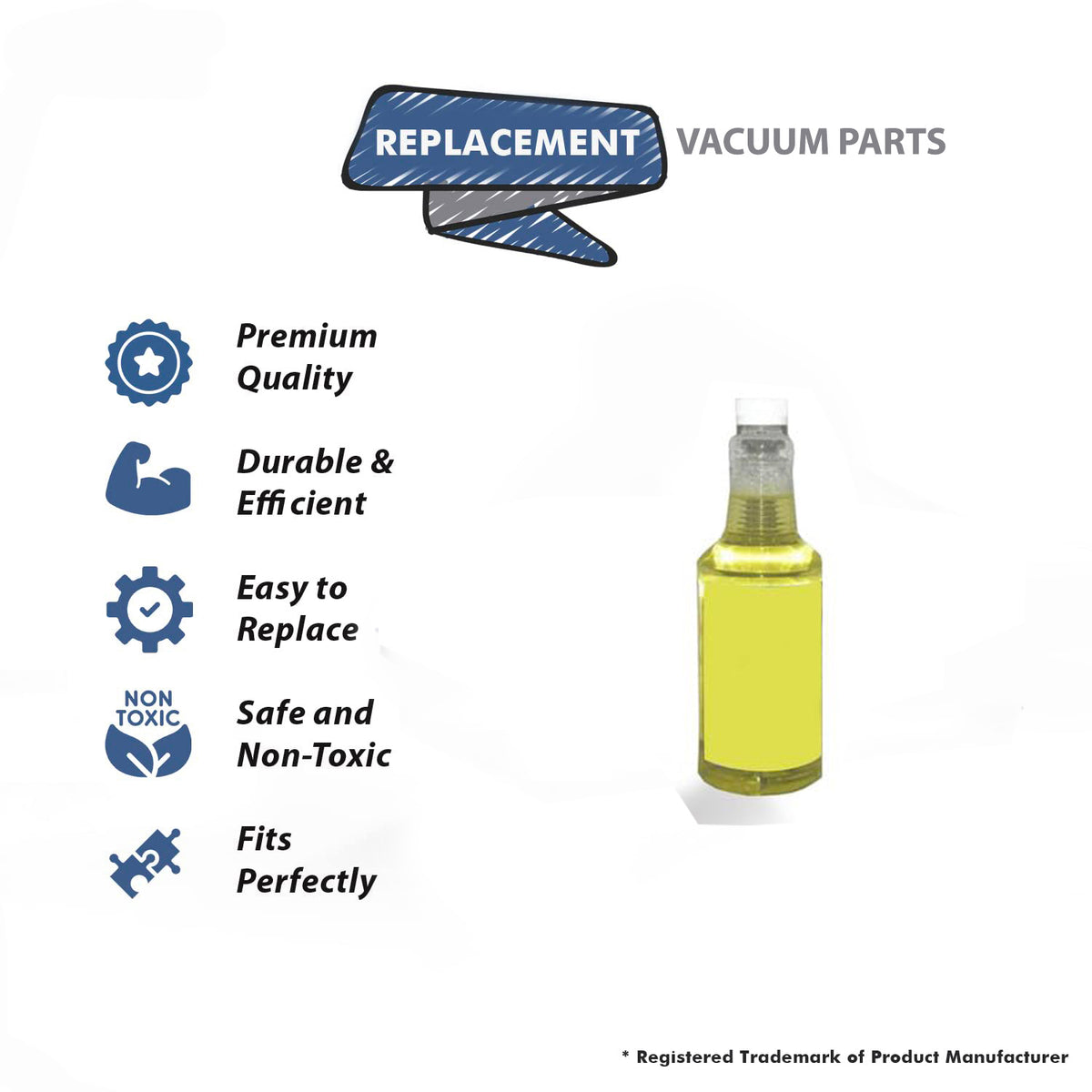Topvacuumparts Replacement For Core RID'Z Odor Lemon Grass Multipurpose cleaner and Deodorizer 32 oz # Compare to Part UKO-519
