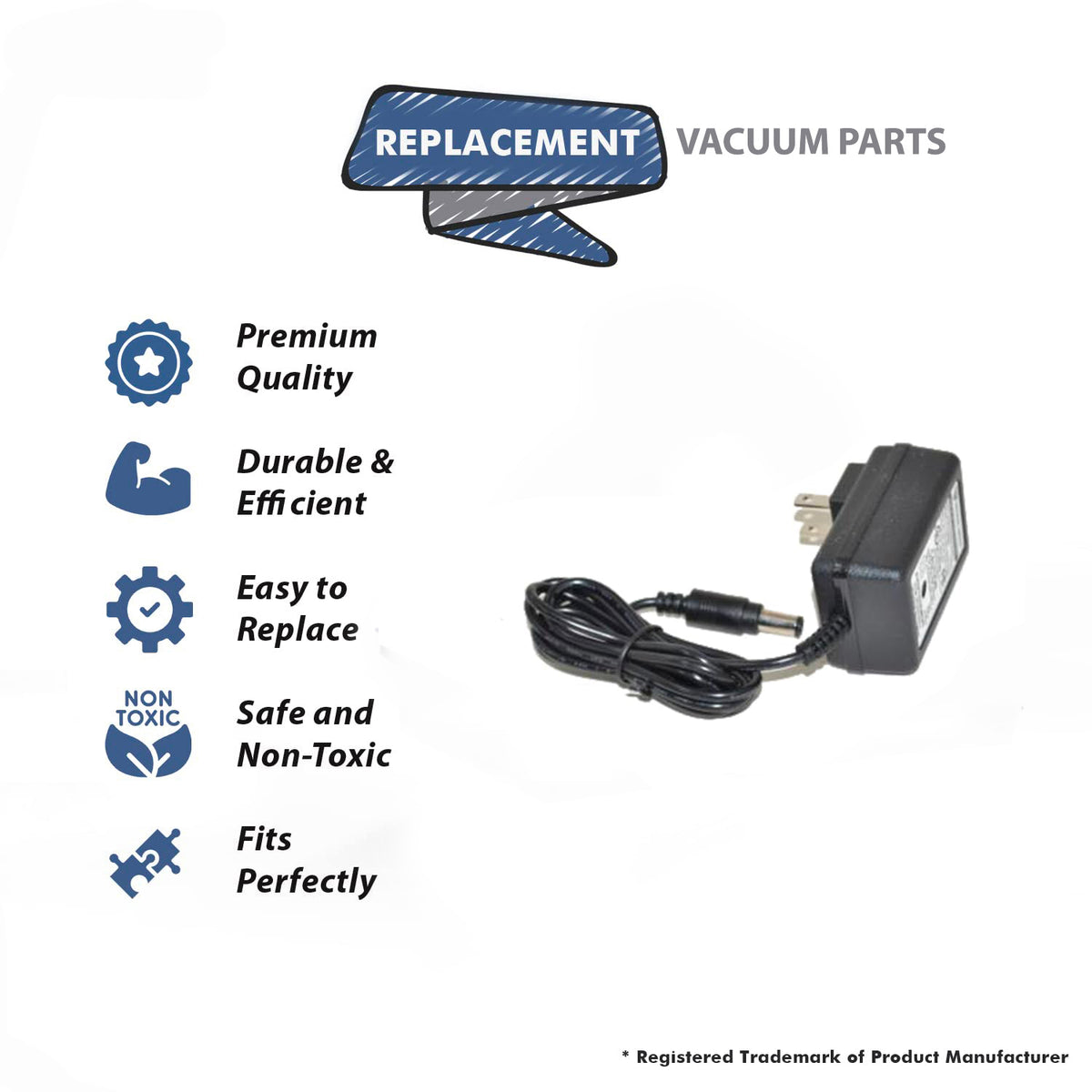 Topvacuumparts Replacement Part For Wessel Vacuum Cleaner 120 VOLT Charger # Compare to Part 19.1156-300