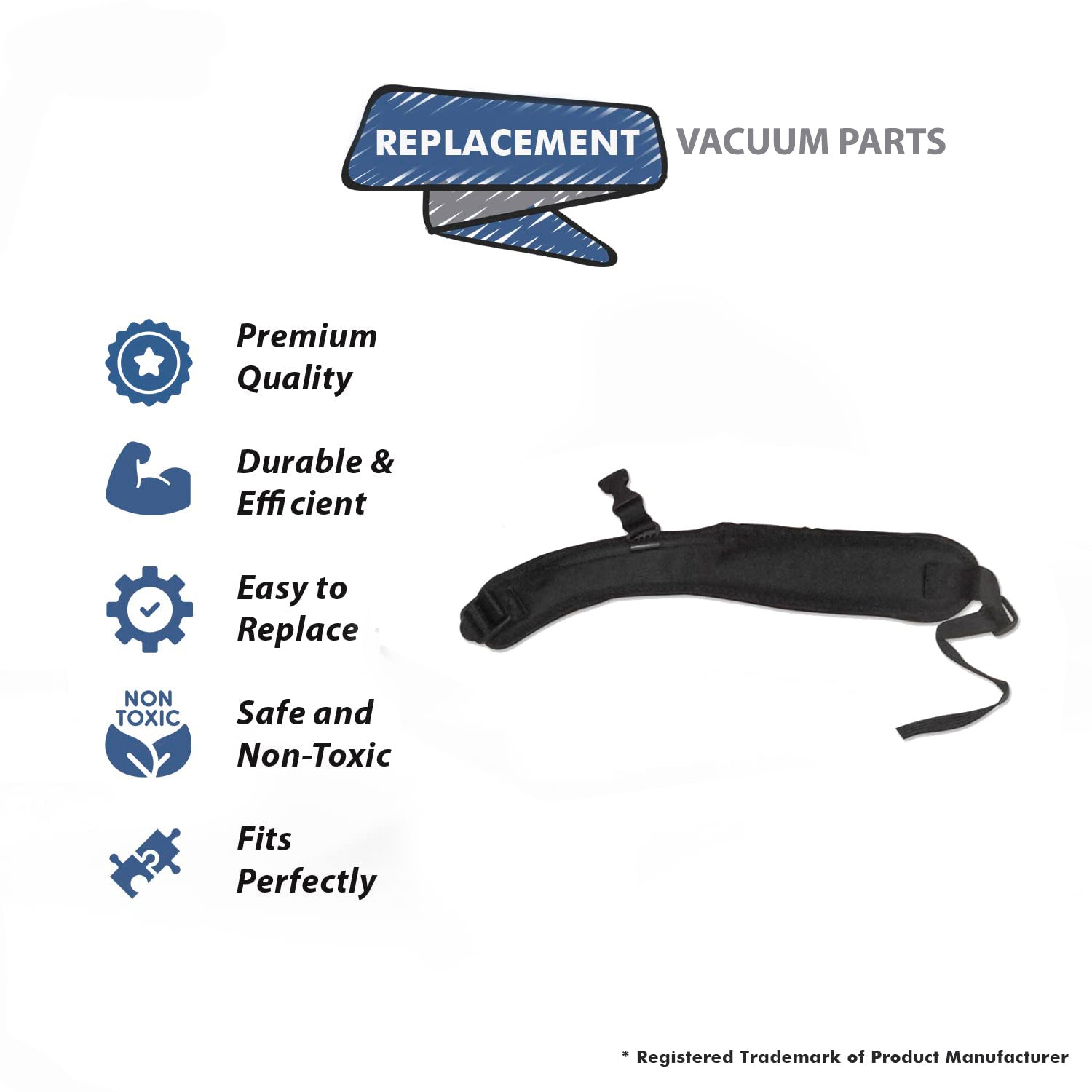 Topvacuumparts Replacement Part For Proteam Vacuum shoulder strap lefthand for Pro 10# compare to part 834058