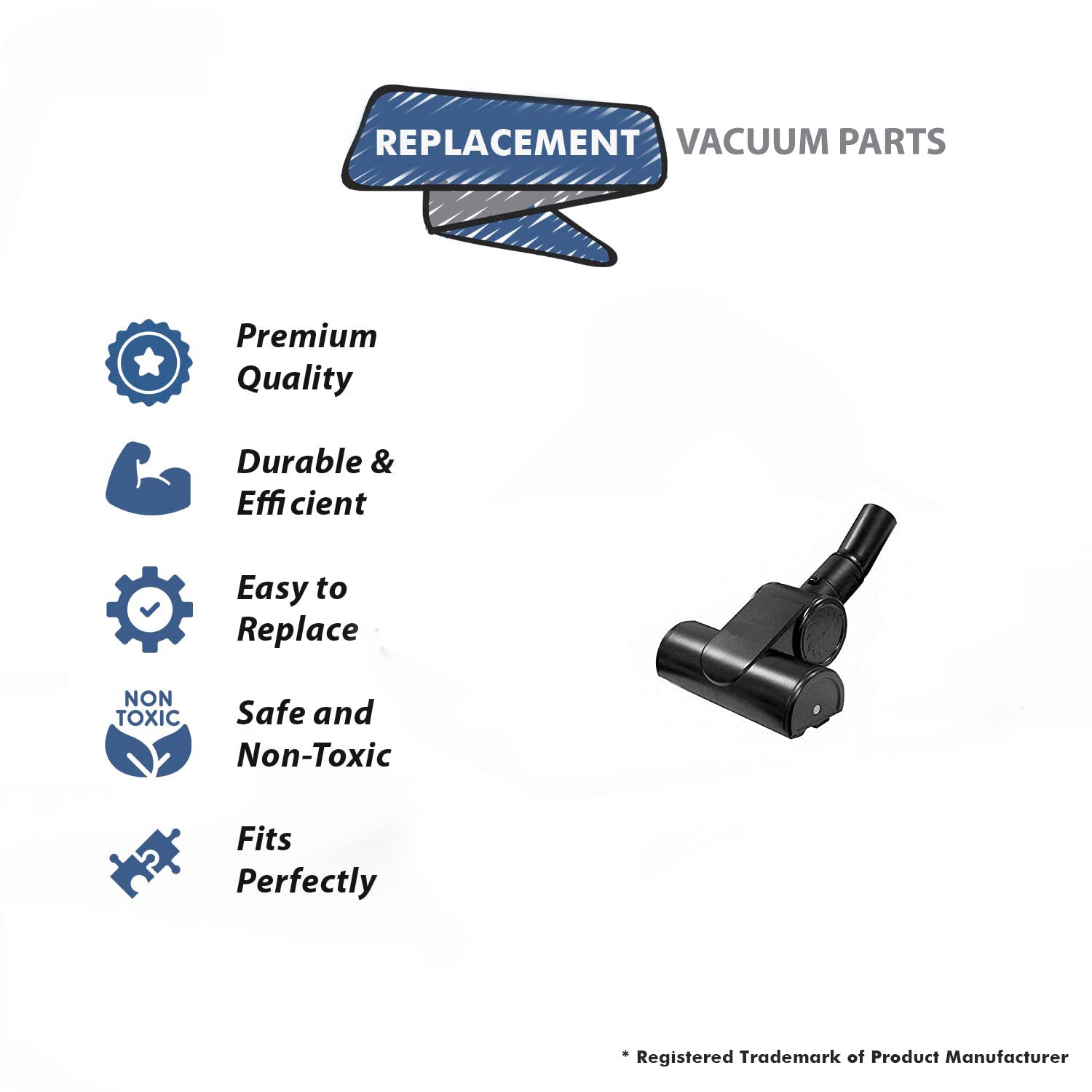Topvacuumparts Replacement Part For Vacuum Cleaner Turbo Brush # compare to part TURBO1