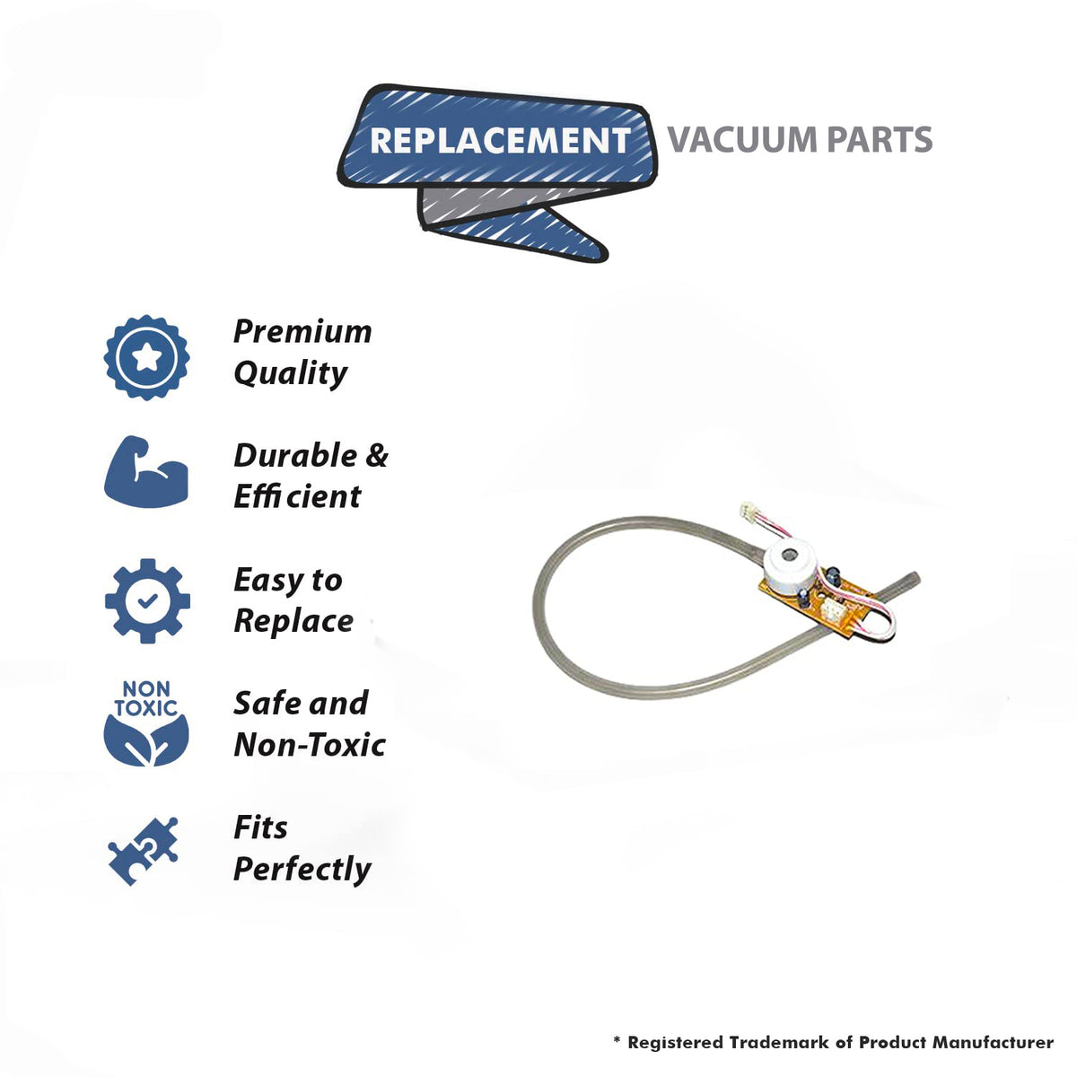 Topvacuumparts Replacement Part For Hoover Vacuum Pressure Switch Nozzle Assembly Fits CH50100, CH50102, EH50100# compare to part 440002755