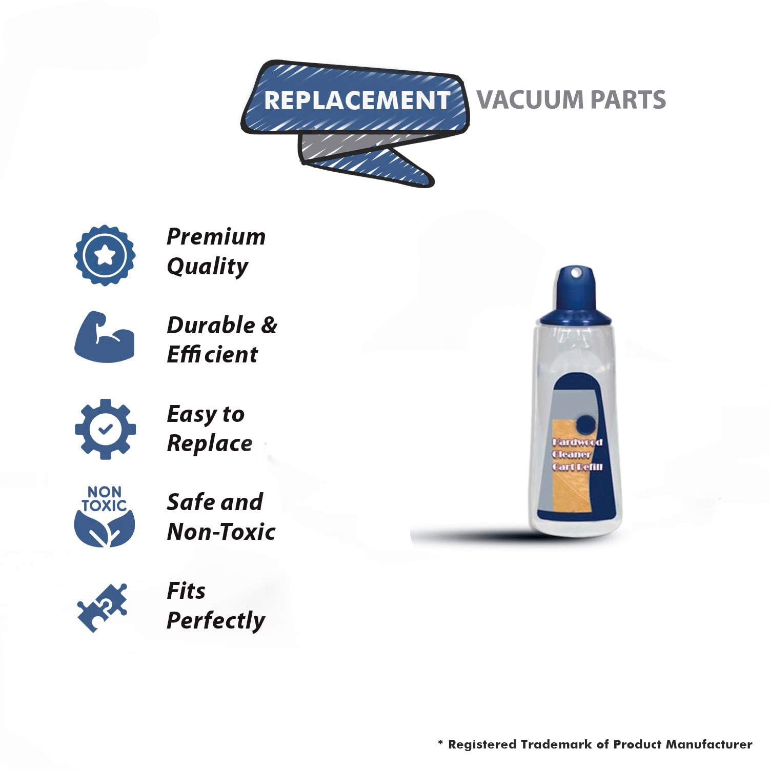 Topvacuumparts Replacement For Bona Pro Series Hardwood Floor Cleaner Refillable Cartridge, 34-Ounce # Compare To Part WM700061005