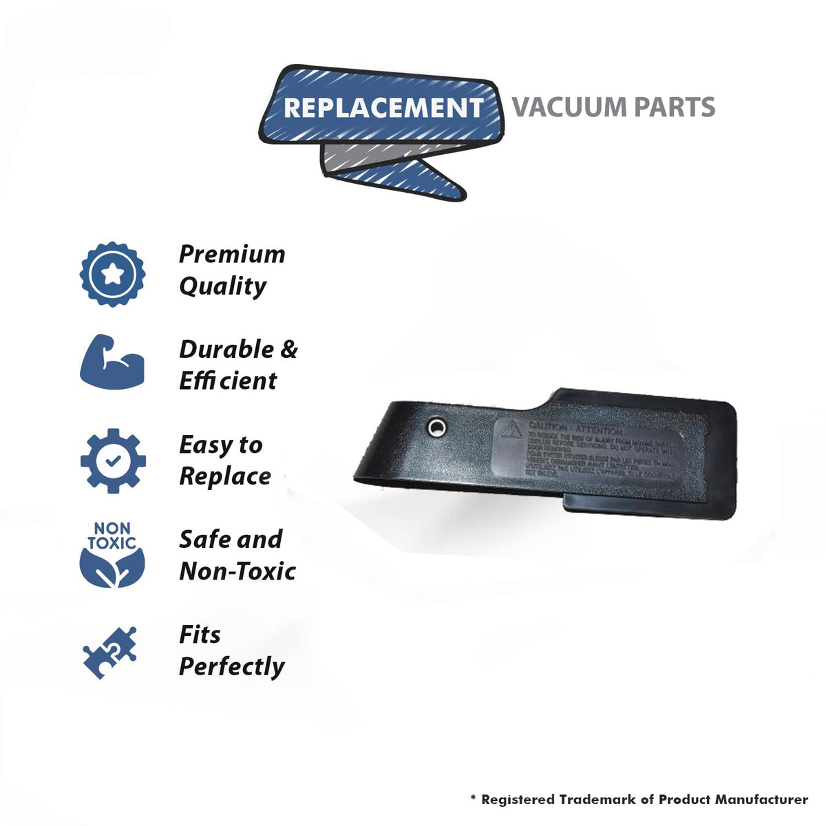 Topvacuumparts Replacement Part For Oreck XL2330RS, XL2330RD Vacuum Cleaner Belt Door Cover # Compare To Part 430001076
