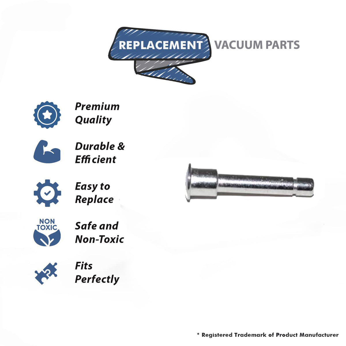 Topvacuumparts Replacement Part For CPU1T, FBP-HD2T Vacuum Cleaner Bottam Plate Axle # Compare to Part B010-0500