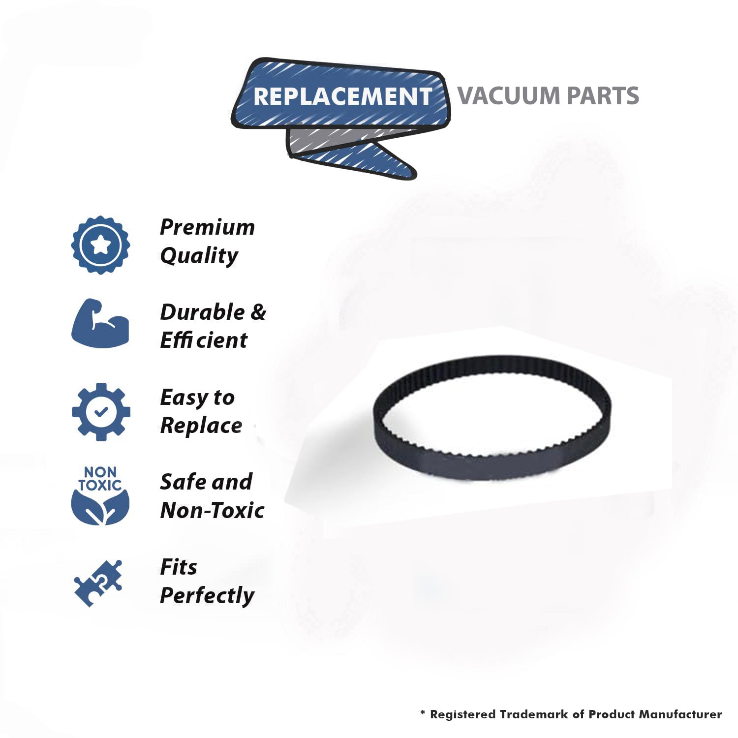 Topvacuumparts Replacement For Bissell 3428, 34249, 3432 Hydro Steam Carpet Cleaner Pump Brush Belt # Compare to Part 1634216