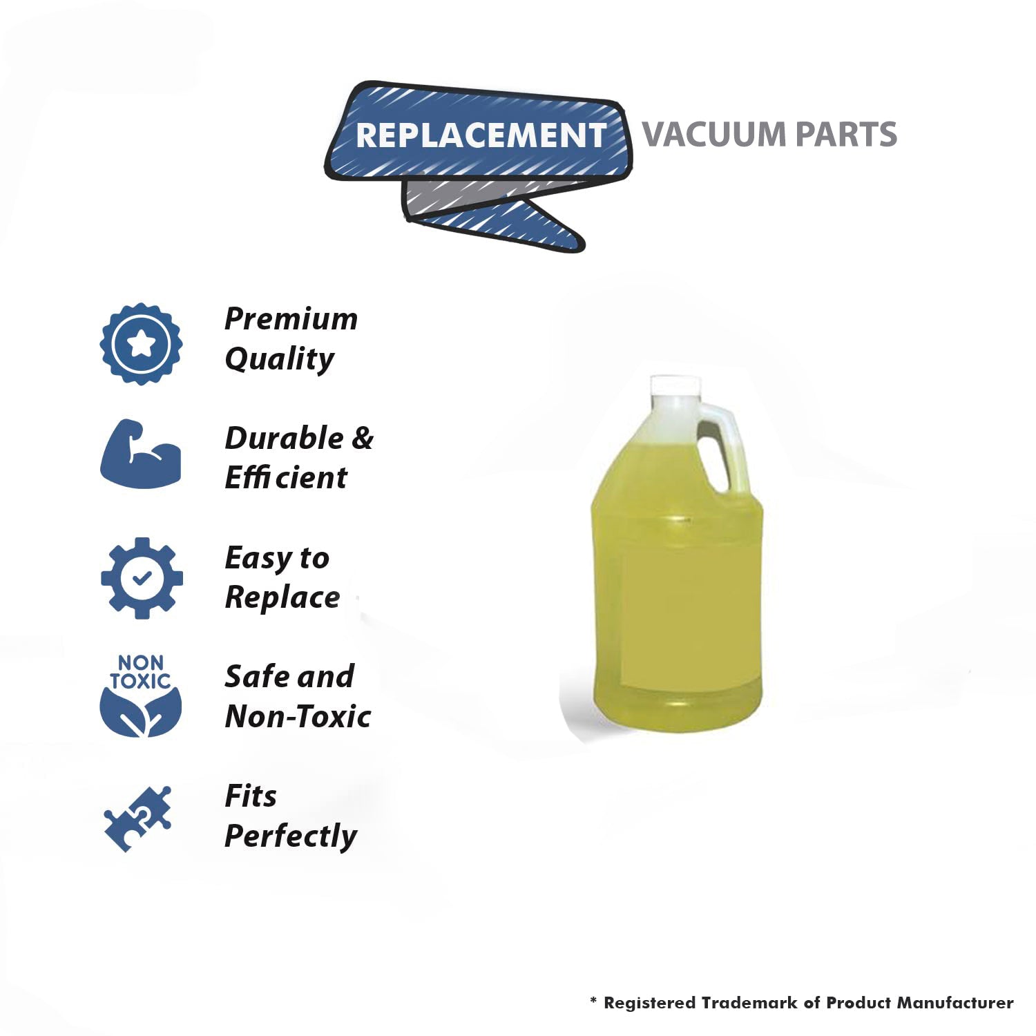 Topvacuumparts Replacement For Core RID'Z Odor Lemon Grass Multipurpose cleaner and Deodorizer 128 oz # Compare to Part UKO-659