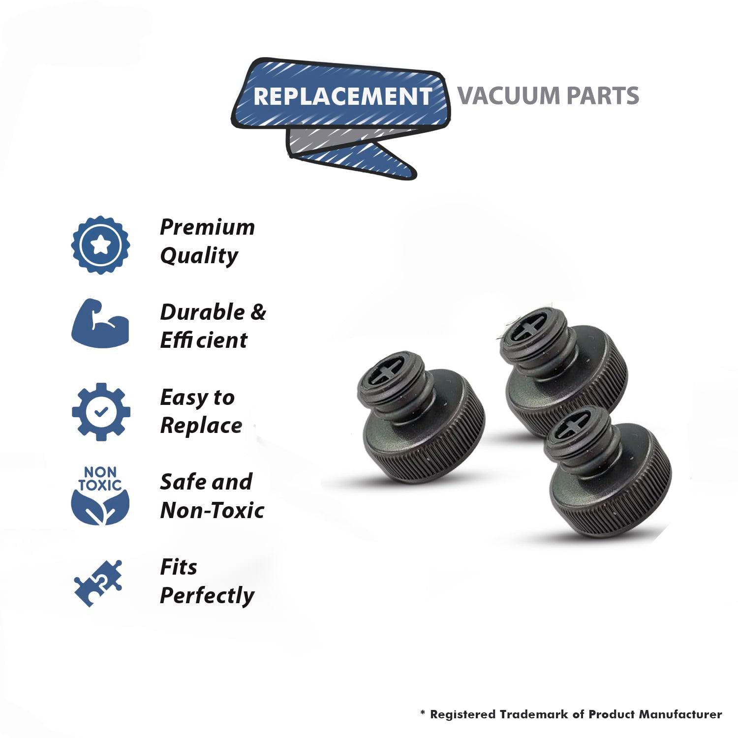 Topvacuumparts Replacement Parts 1940 Water Tank Caps and Insert Assembly for Bissell Powerfresh 19404 19402 19408 1940F 1940T 1940W # 2038413, 3PK