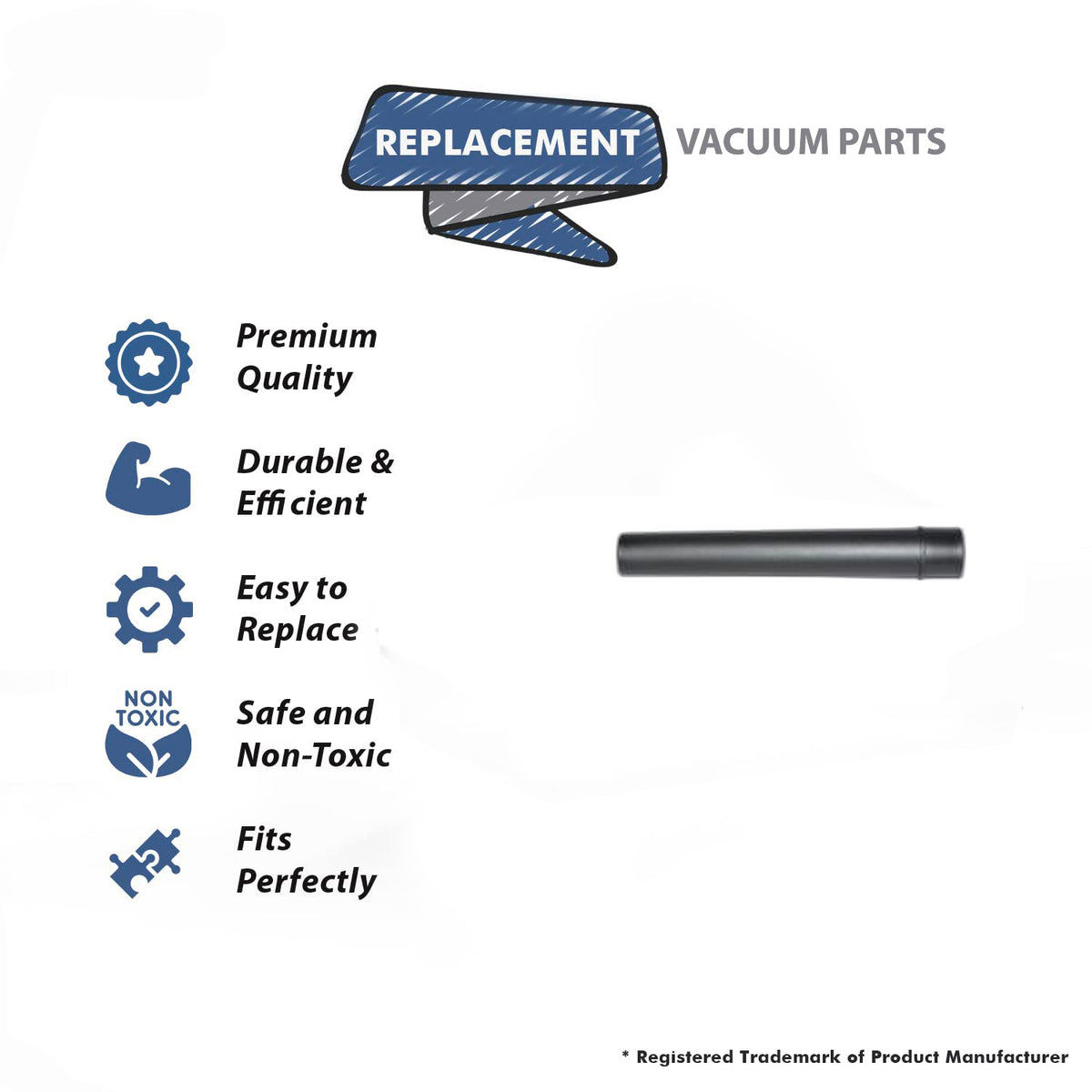 Topvacuumparts Three Extension Wand Replacement Part for Bissell Upright Vacuum Cleaner # Compare to Part 2032666