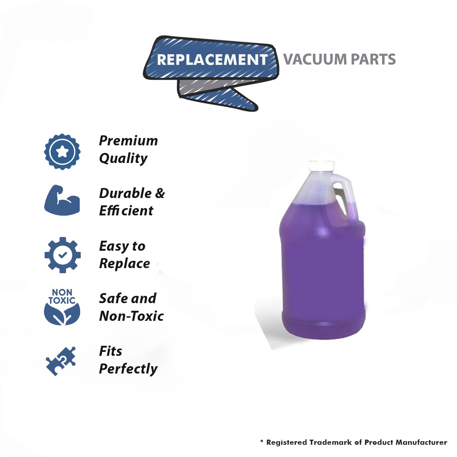 Topvacuumparts Replacement For Core RID'Z Odor Lavender Multipurpose cleaner and Deodorizer 128 oz # Compare to Part UKO-655