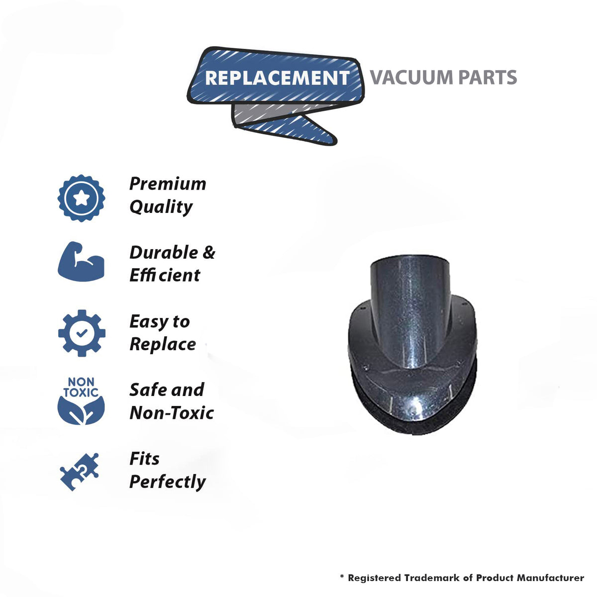 Topvacuumparts Replacement Part For Bissell Hose Inlet Fits 18P03, 18P0, 18P01, 18P04, 18P05, 18P06, 18P0M, 18P0P, 43Z3, 43Z31, 43Z38 Vac Models