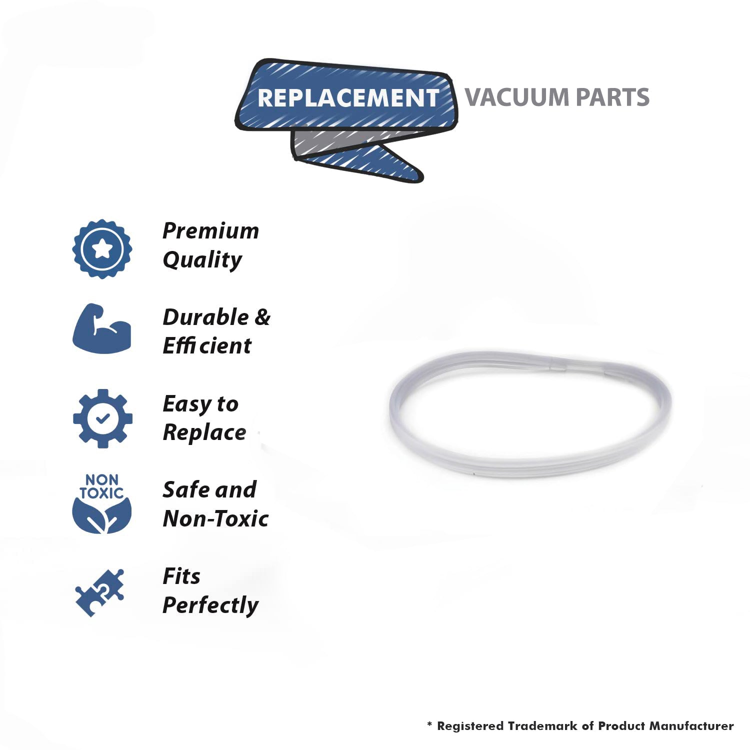 Topvacuumparts Replacement Part For Oreck 8300/9300/XL2000 Seri Vaccum Cleaner Furniture Guard Clear Rubber # compare to part 430000945