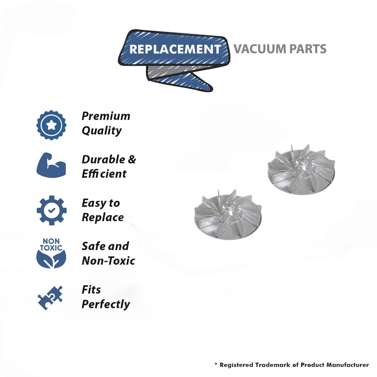 Topvacuumparts Replacement for Sanitaire Upright Vacuum Cleaner Fan # Compare To Part 20-8620-08