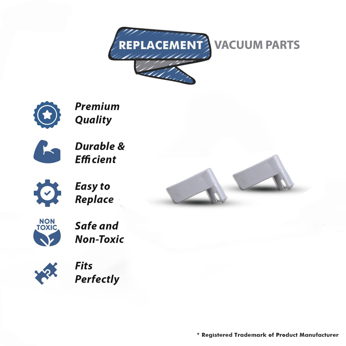 Topvacuumparts Replacement for Hoover LH Steamvac Recovery Tank Latch, 2PK # Compare To Part 440007388