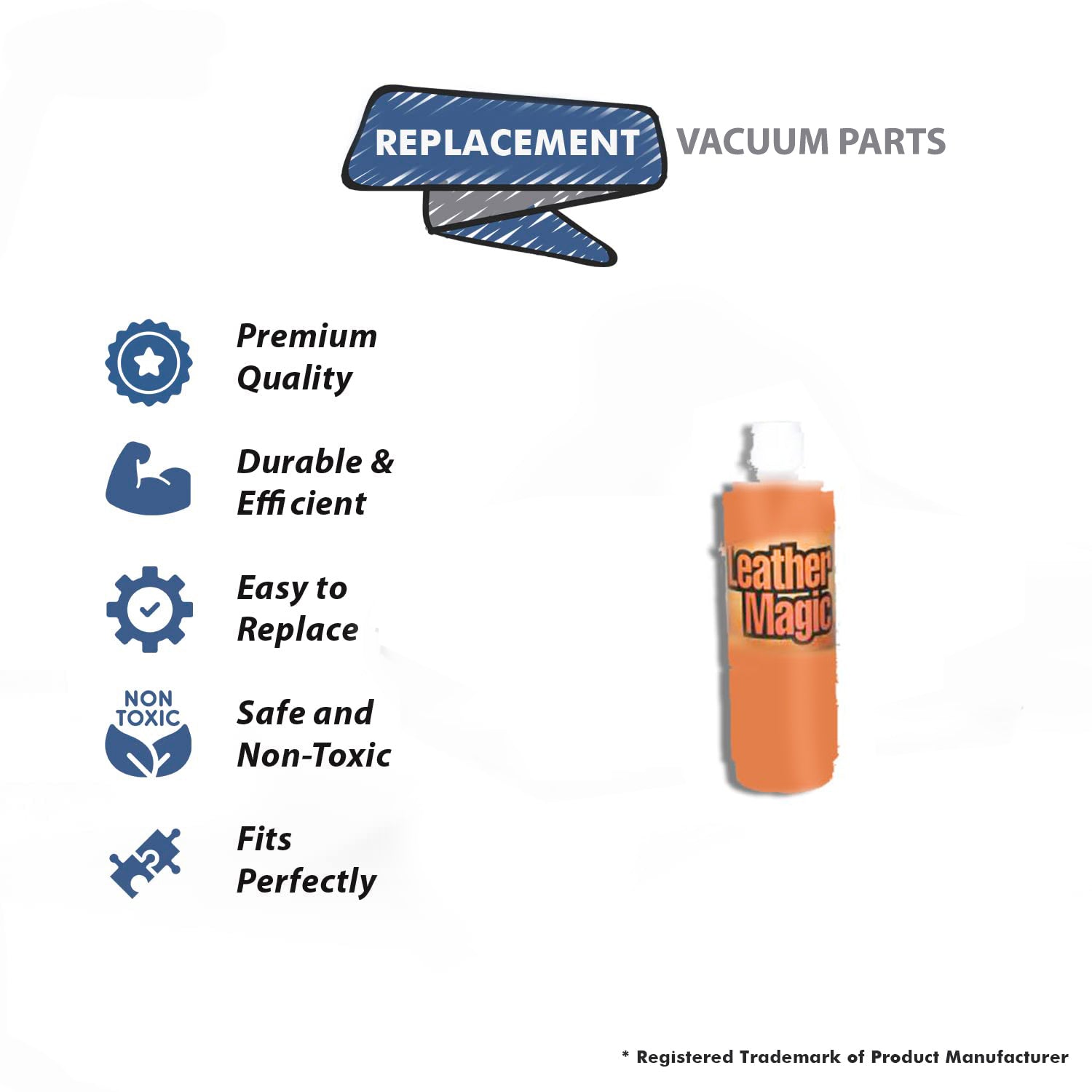 Topvacuumparts Replacement Part For Core Vacuum Cleaner Leather Magic Conditioner 16oz SQUIRT