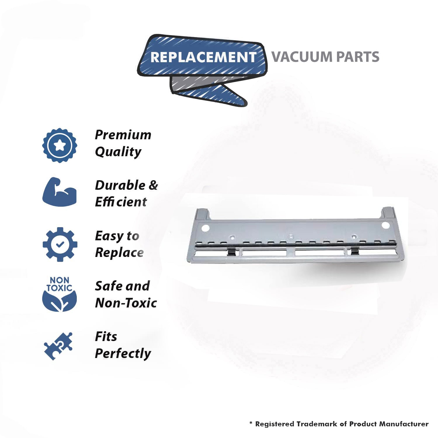 Topvacuumparts Replacement Part For Kirby Vacuum Cleaner Bare Floor Duster PadKirby Part # compare to part 205906S