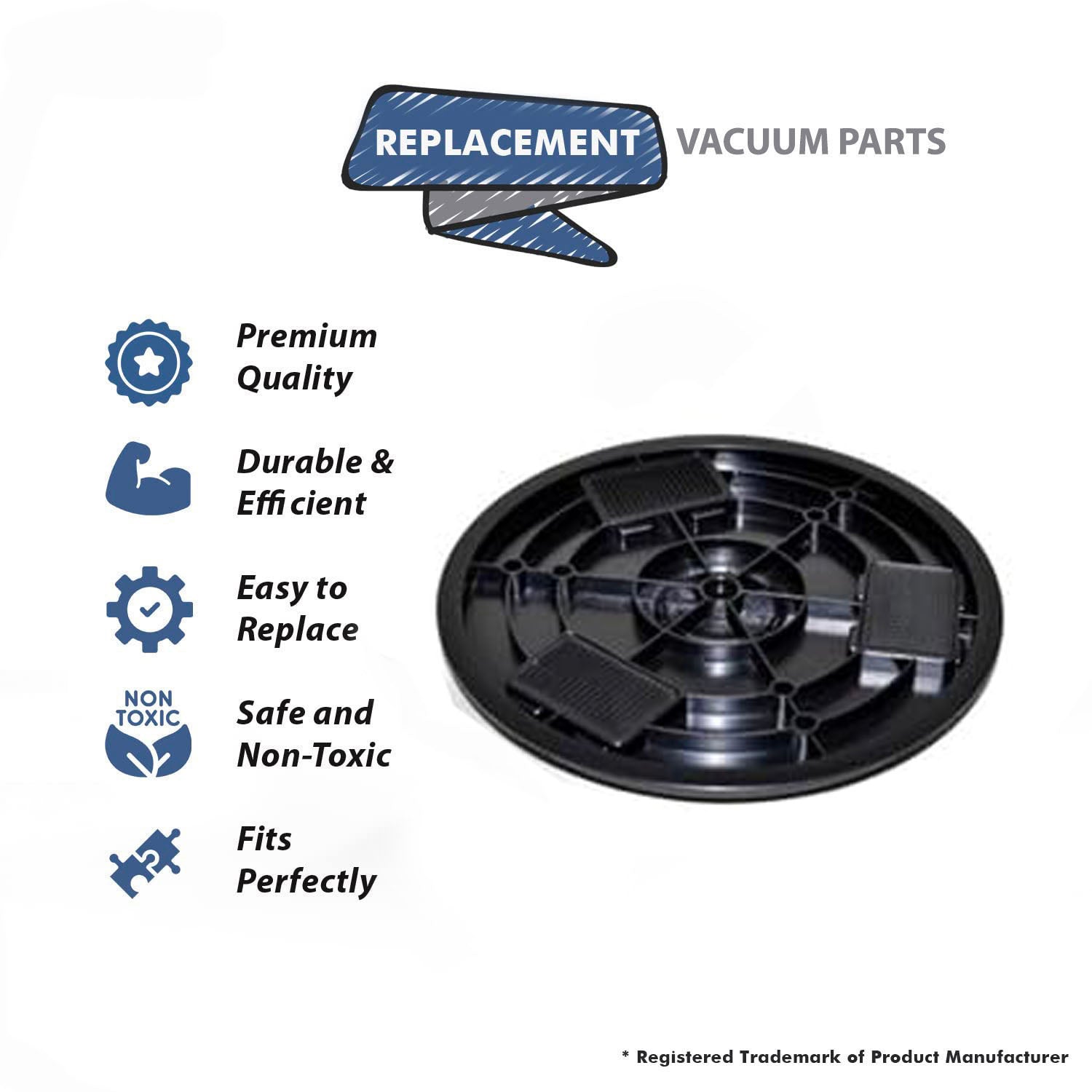 Topvacuumparts Replacement For 2039A, 2315A Spin Wave Vacuum Cleaner Rotating Left Disc # Compare to Part 1611579
