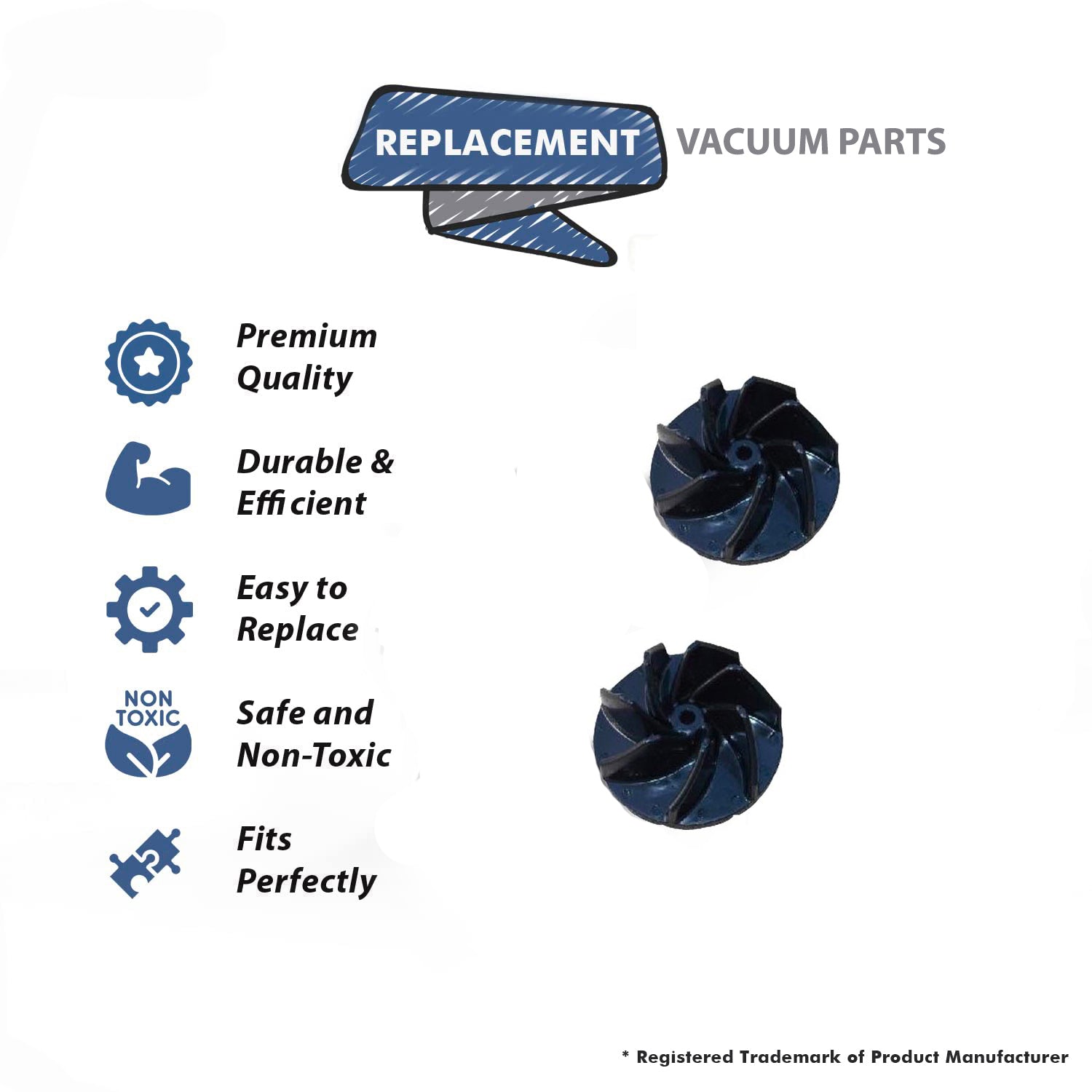 Topvacuumparts (2) SUPRALITE Simplicity Freedom Fan SL1 SL2 SL3 SL4 SL5 B123-3000