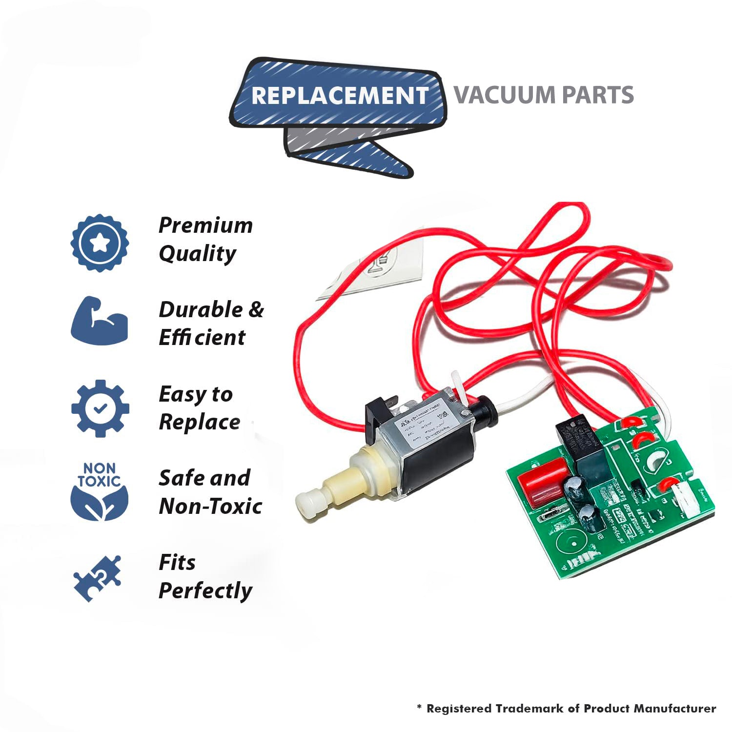 Topvacuumparts Replacement for fits Bissell 1132 Vacuum Cleanet Steamer Pump # 1603370
