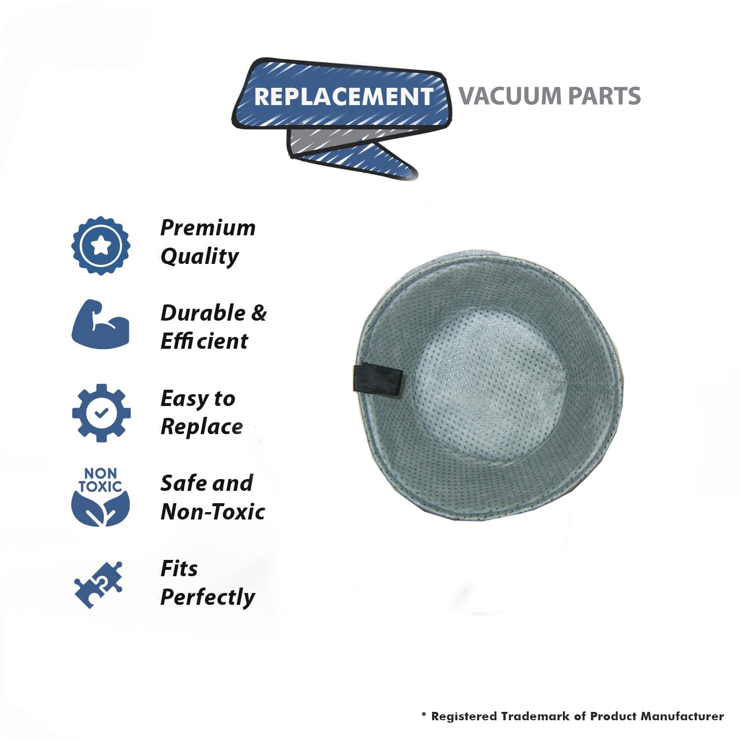 Topvacuumparts Replacement Part For Bissell 18P03 Garage Pro Wet/Dry Canister Vacuum Cleaner Primary Filter # compare to part 2030166