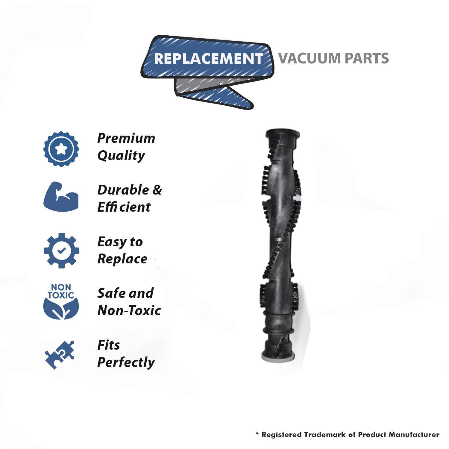Topvacuumparts Replacement Part For Part For Bissell Powerforce Helix Vacuum Model 12B1 Brushroll # compare to part 203-8072