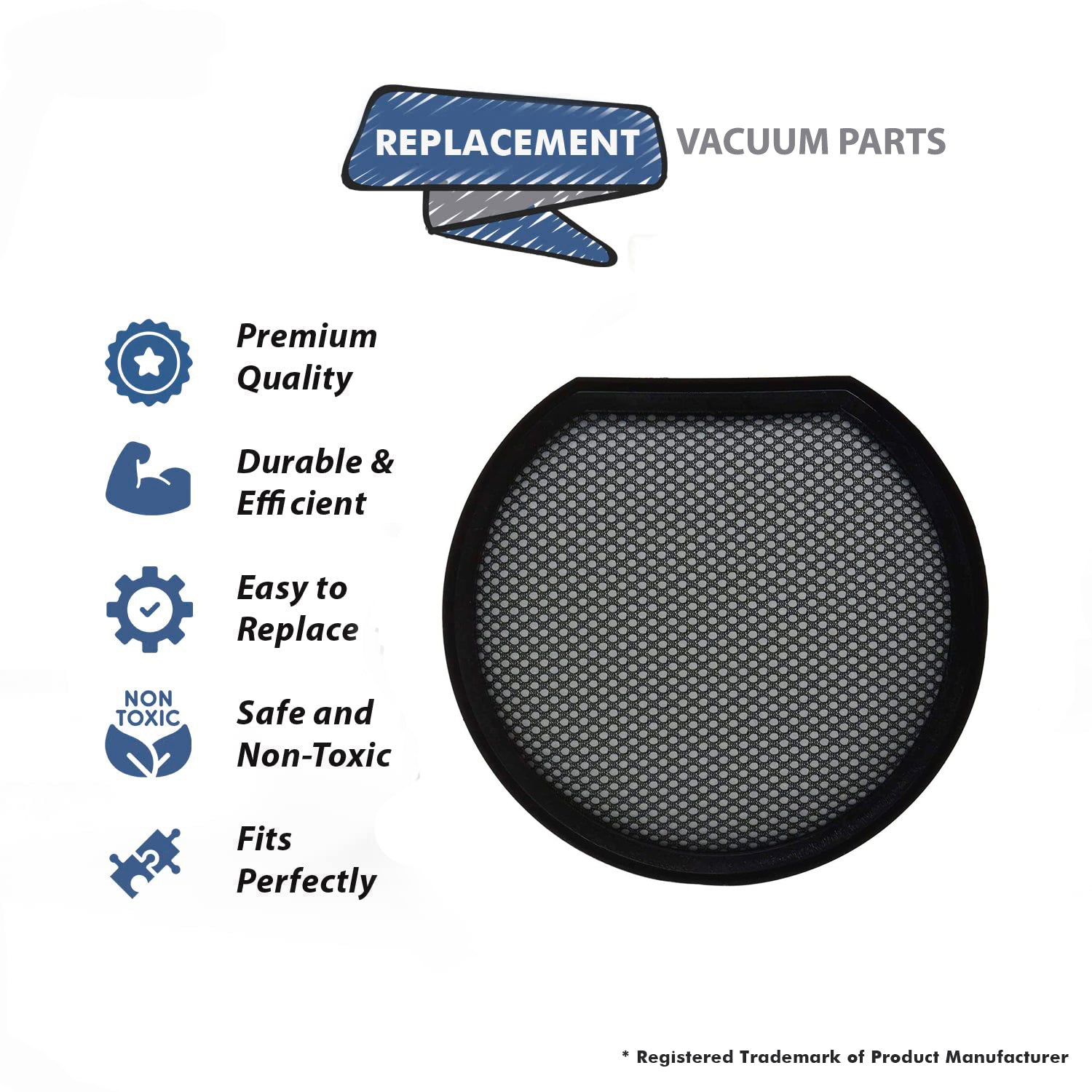 Topvacuumparts Replacement For Hoover Commercial TaskVac Bagless Upright Vacuum Cleaner Primary Filter Works With CH53010# compare to part 303173001
