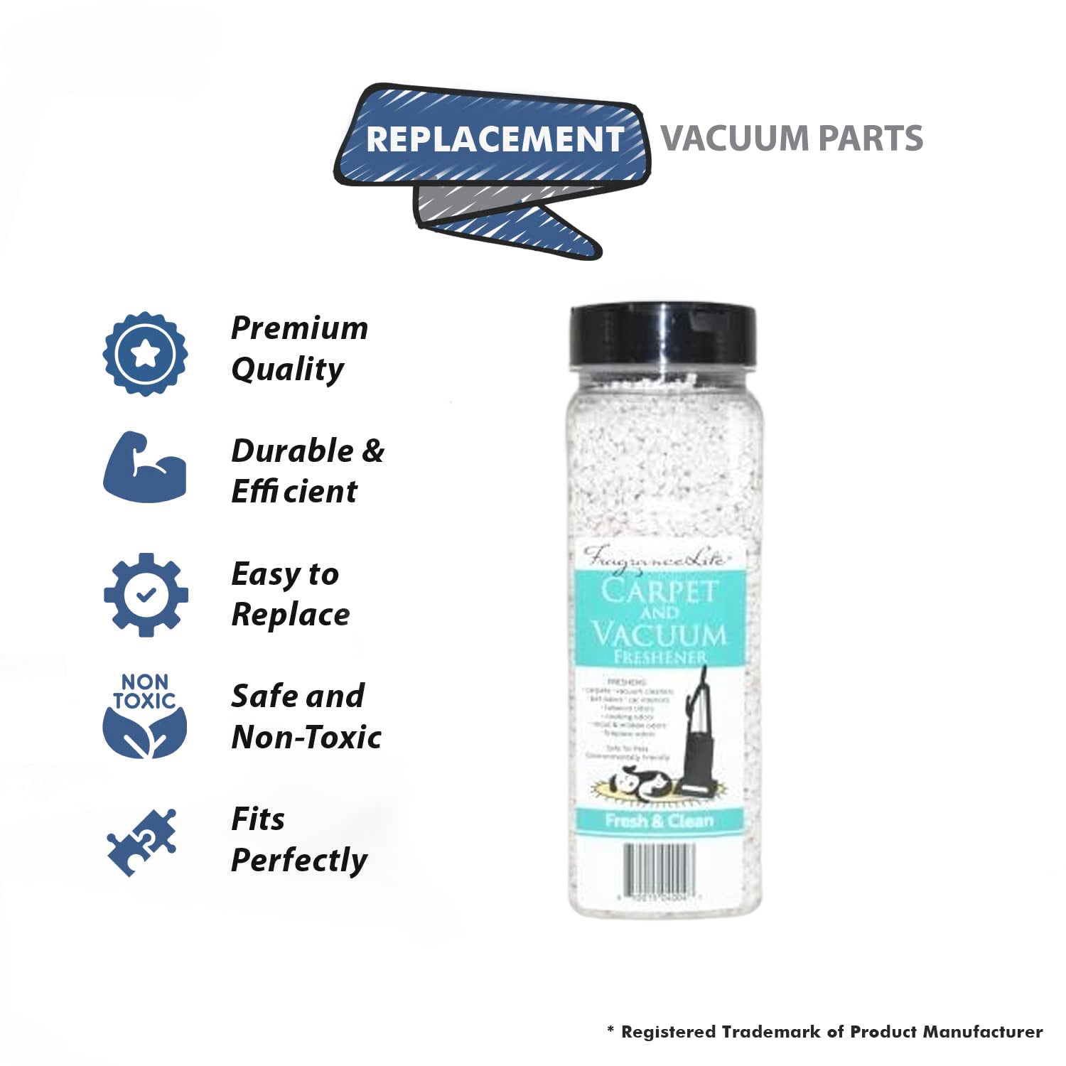 Topvacuumparts Replacement Part For Fragrance Lite Vacuum Cleaner Carpet Deodorizer # Compare To Part FRESH&CLEAN, 32-0154-06