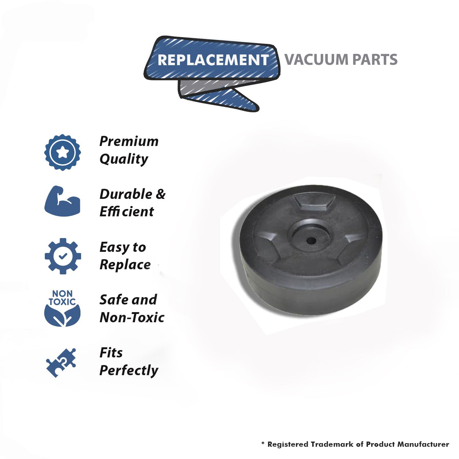 Topvacuumparts Replacement Part For Tornado CV30 Vacuum Cleaner Wheel # Compare To Parts K55153740