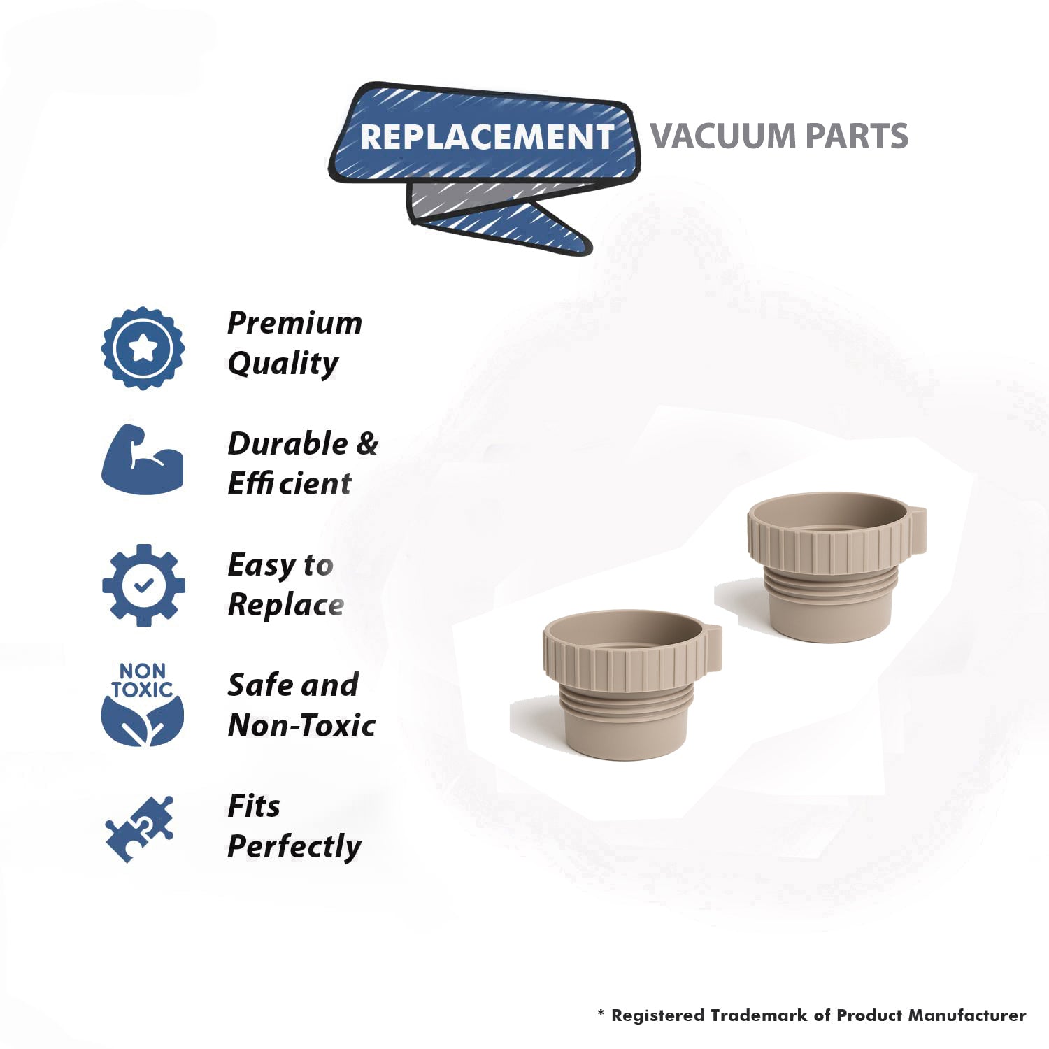 Topvacuumparts [6] Replacement Part For Eureka U Bravo Vacuum Bags, Bravo II, Direct Air, World Vac, White Westinghouse Vacuum # Part 54310C-6