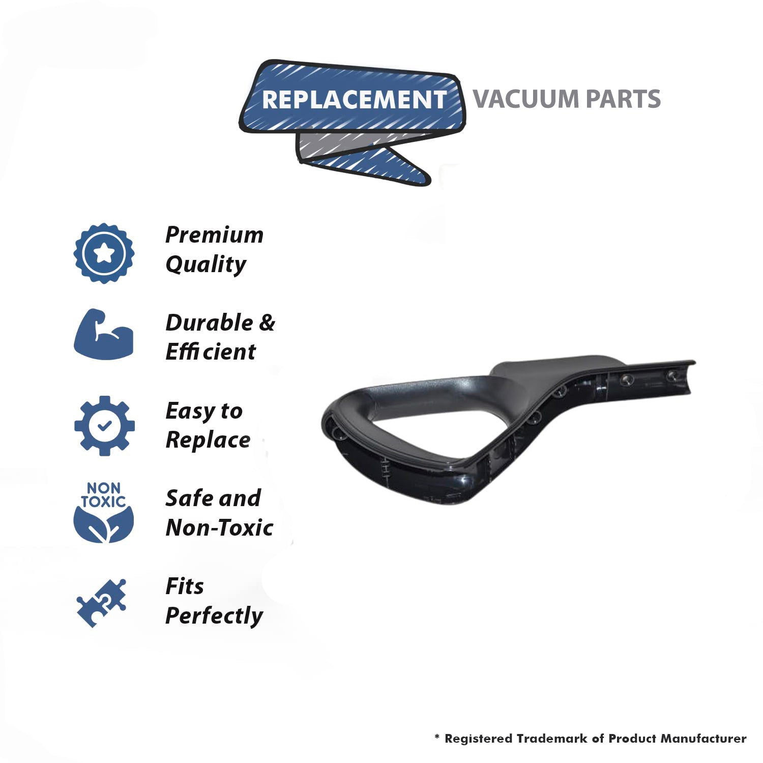 Topvacuumparts Replacement Part For Oreck UK30200 Upright Vacuum Cleaner Handle # Compare to Part 430000944