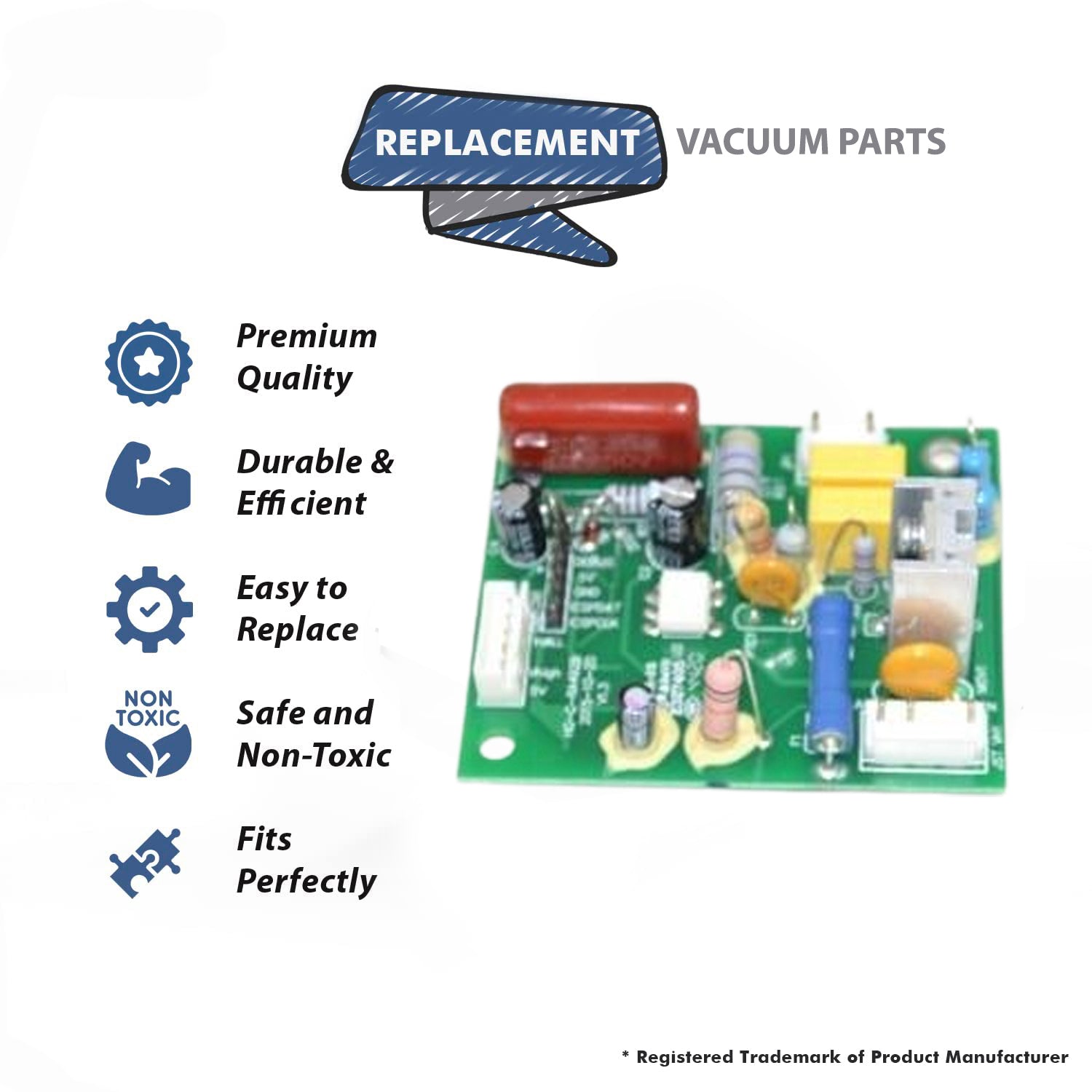 Topvacuumparts Replacement Part For Vacuum PCB Board Service Kit for UK30200,UK30300# compare to part 430000280