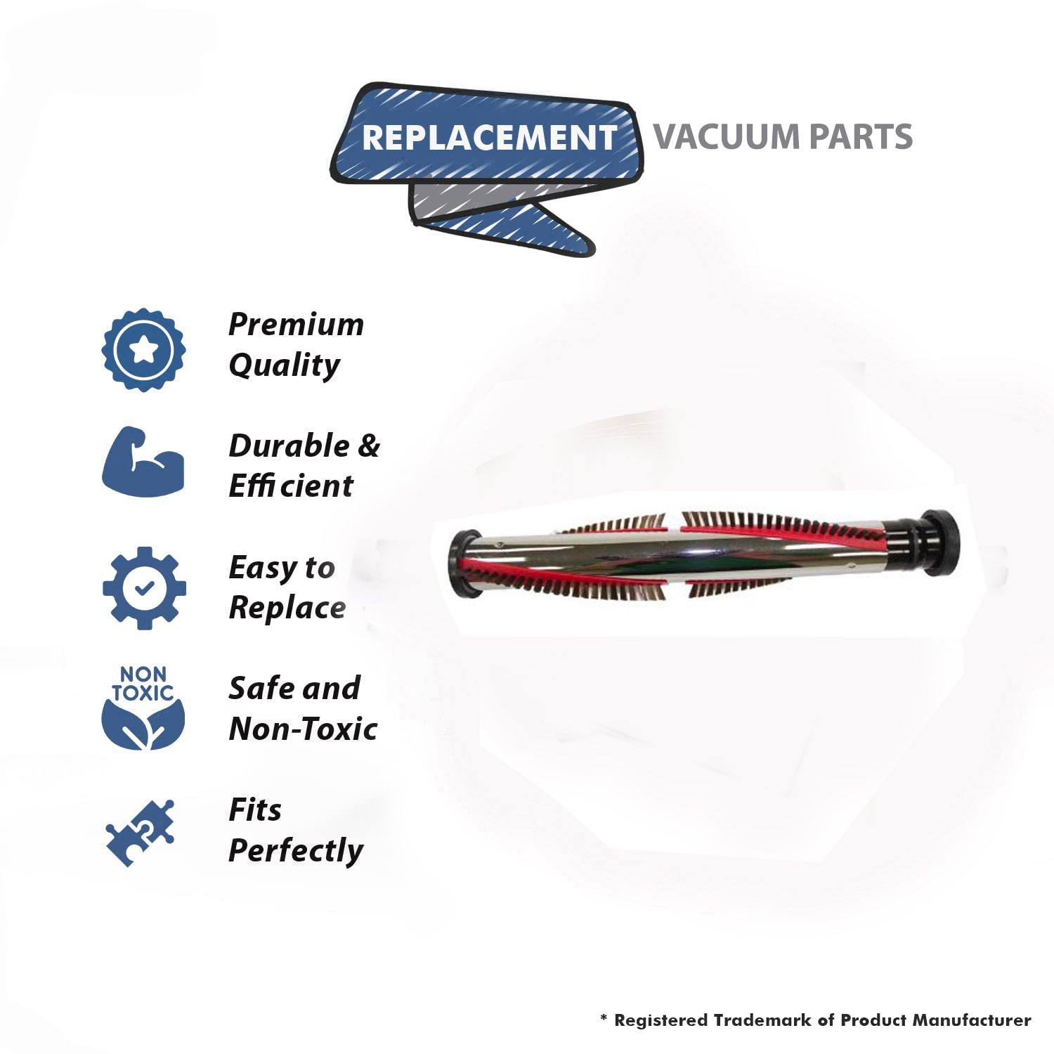 Topvacuumparts Replacement Part For Carpet Pro Cpu1/Cpu2 Fbp 14Pw Vacuum Cleaner Brushroll # compare to part D012 2500