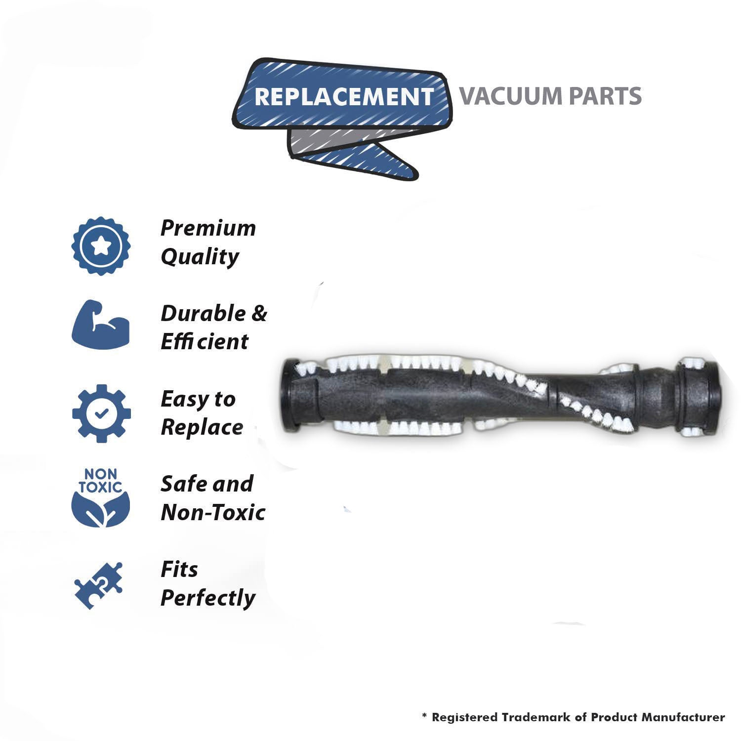 Topvacuumparts Replacement For Bissell PowerSwift 18082, 1808, 2598 Upright Vacuum Black Brushroll # 1600318